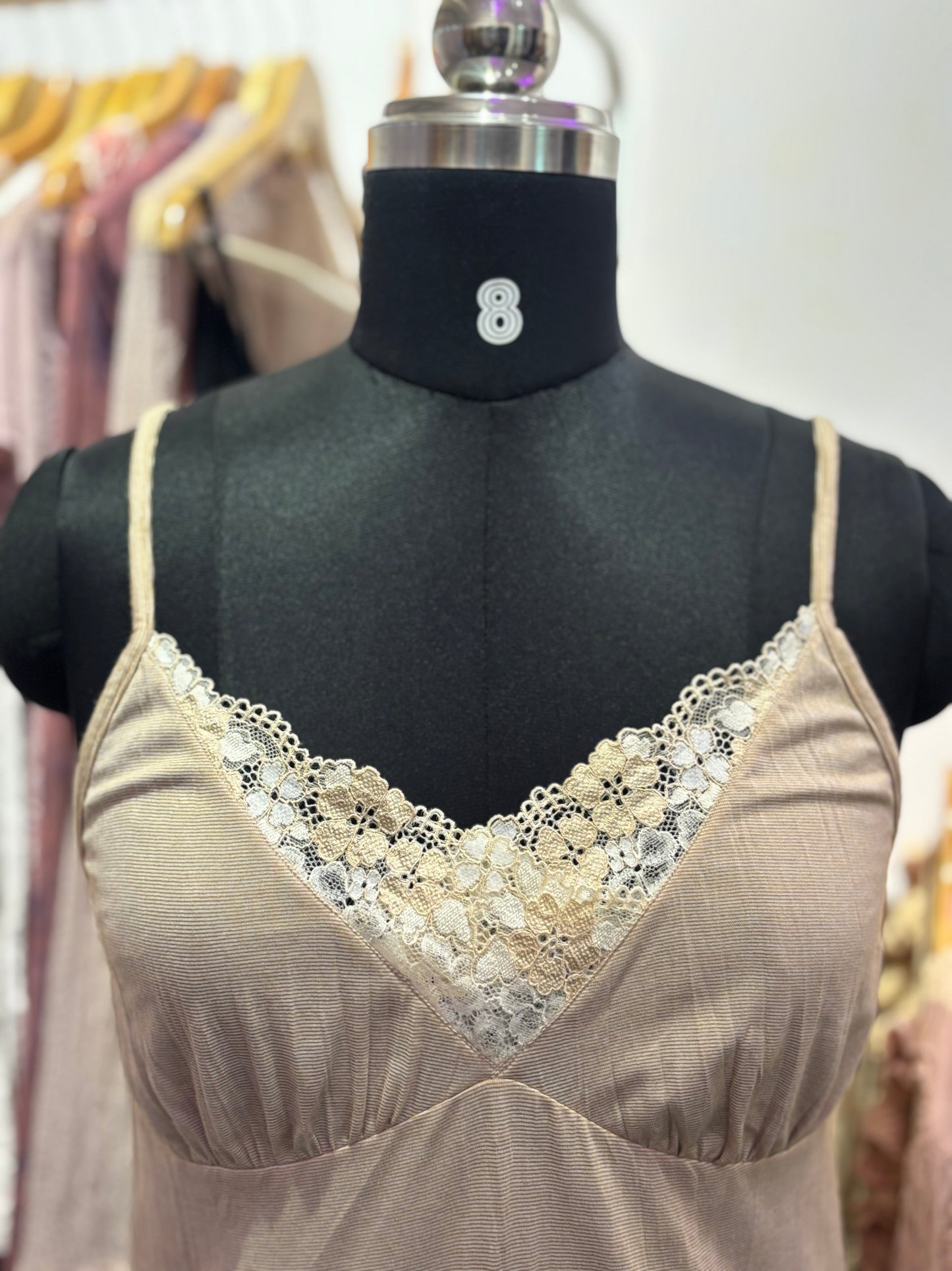 Cream lacy vintage cami