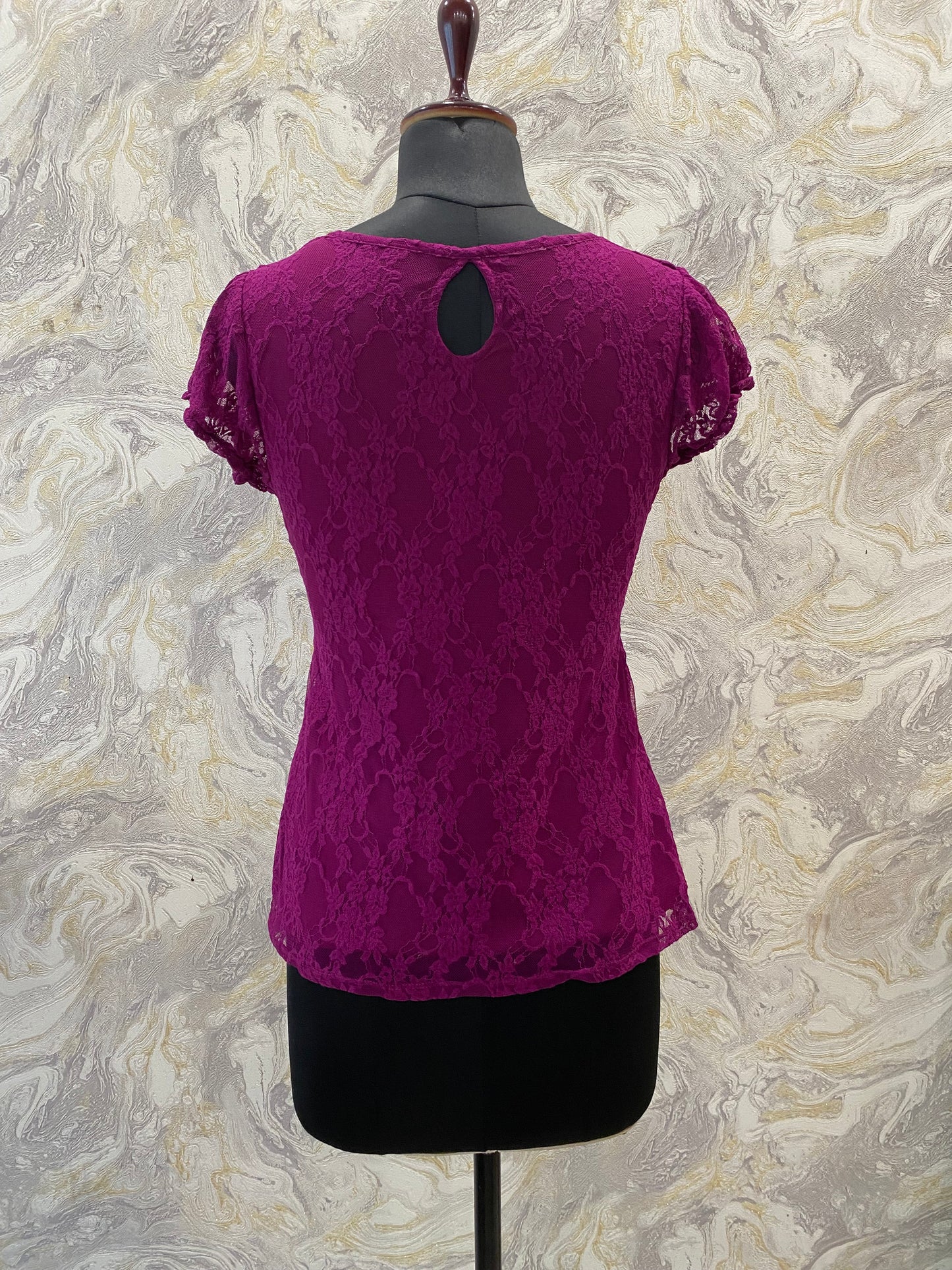 Purple lacy top
