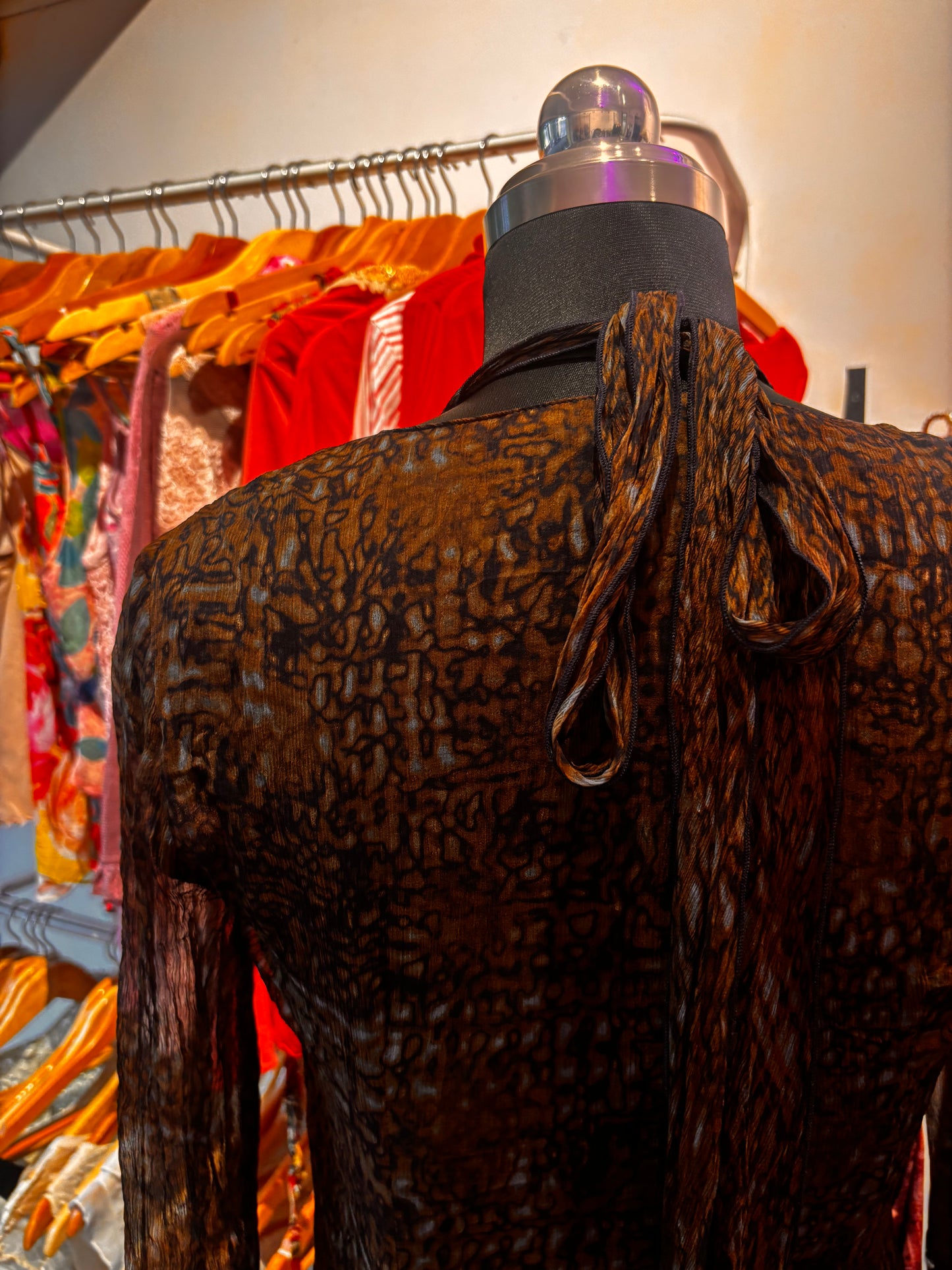 Vintage brown short dress