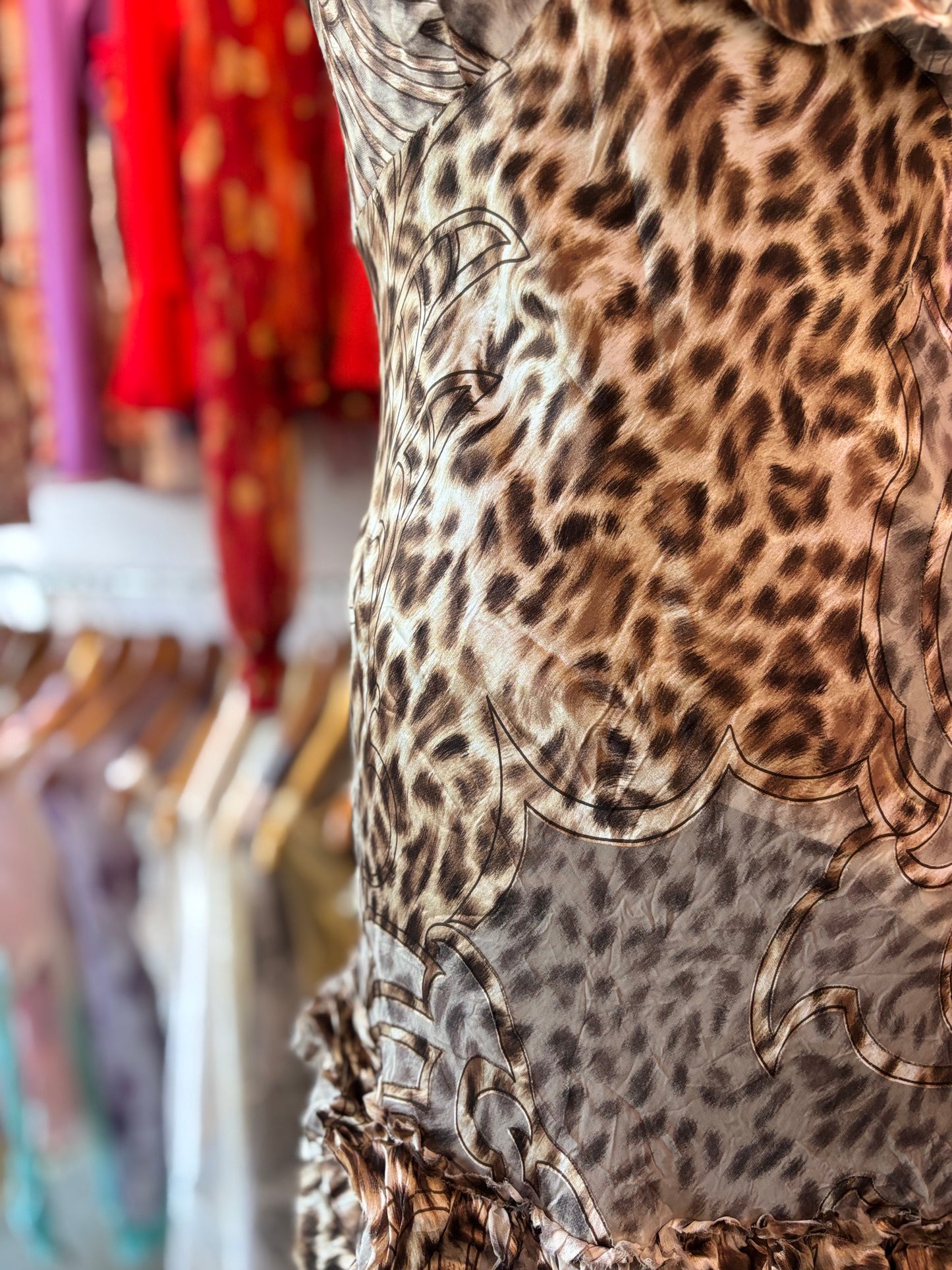 Super vintage cat ruffle dress