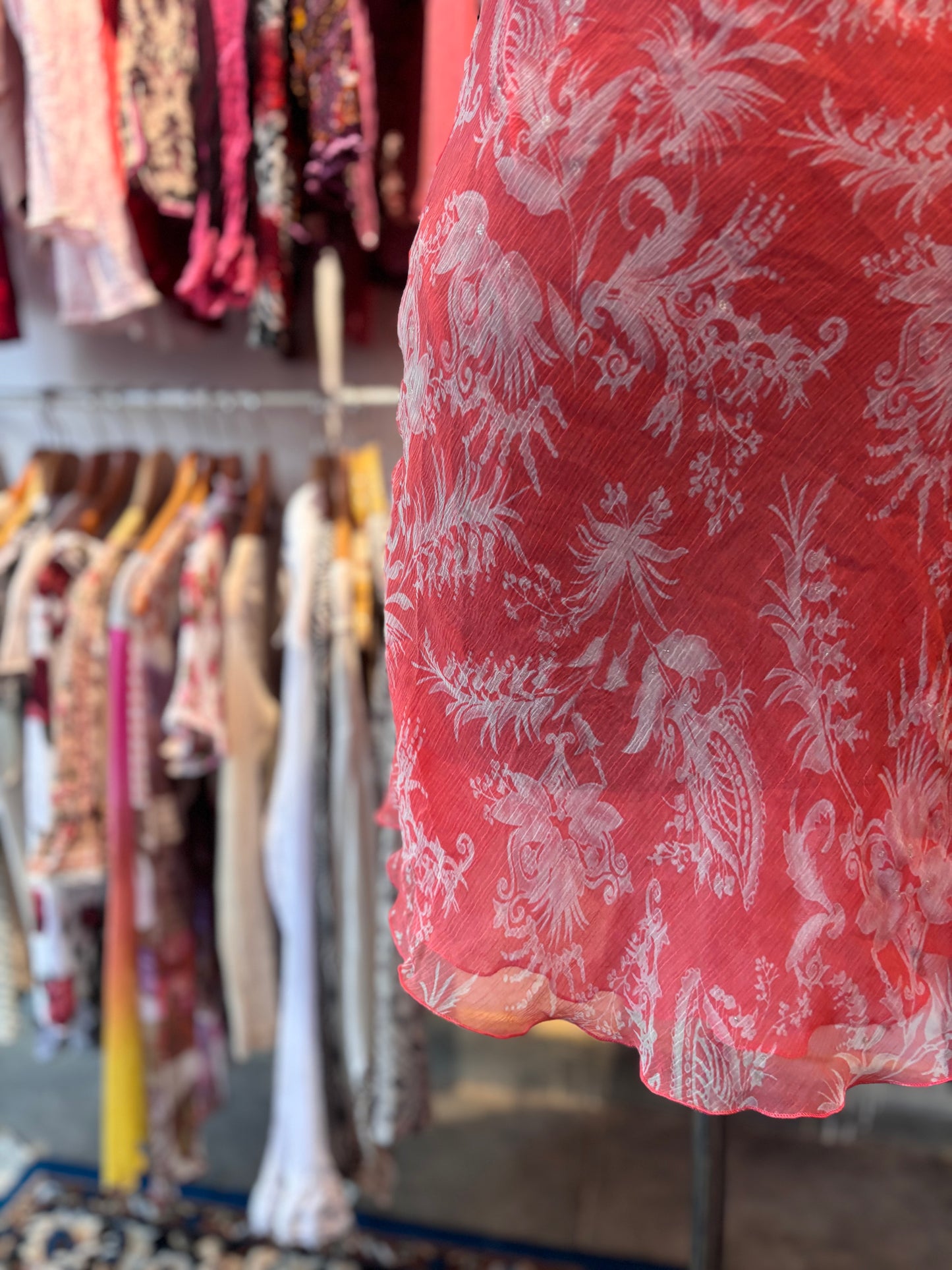 2000’s pink chiffon dress