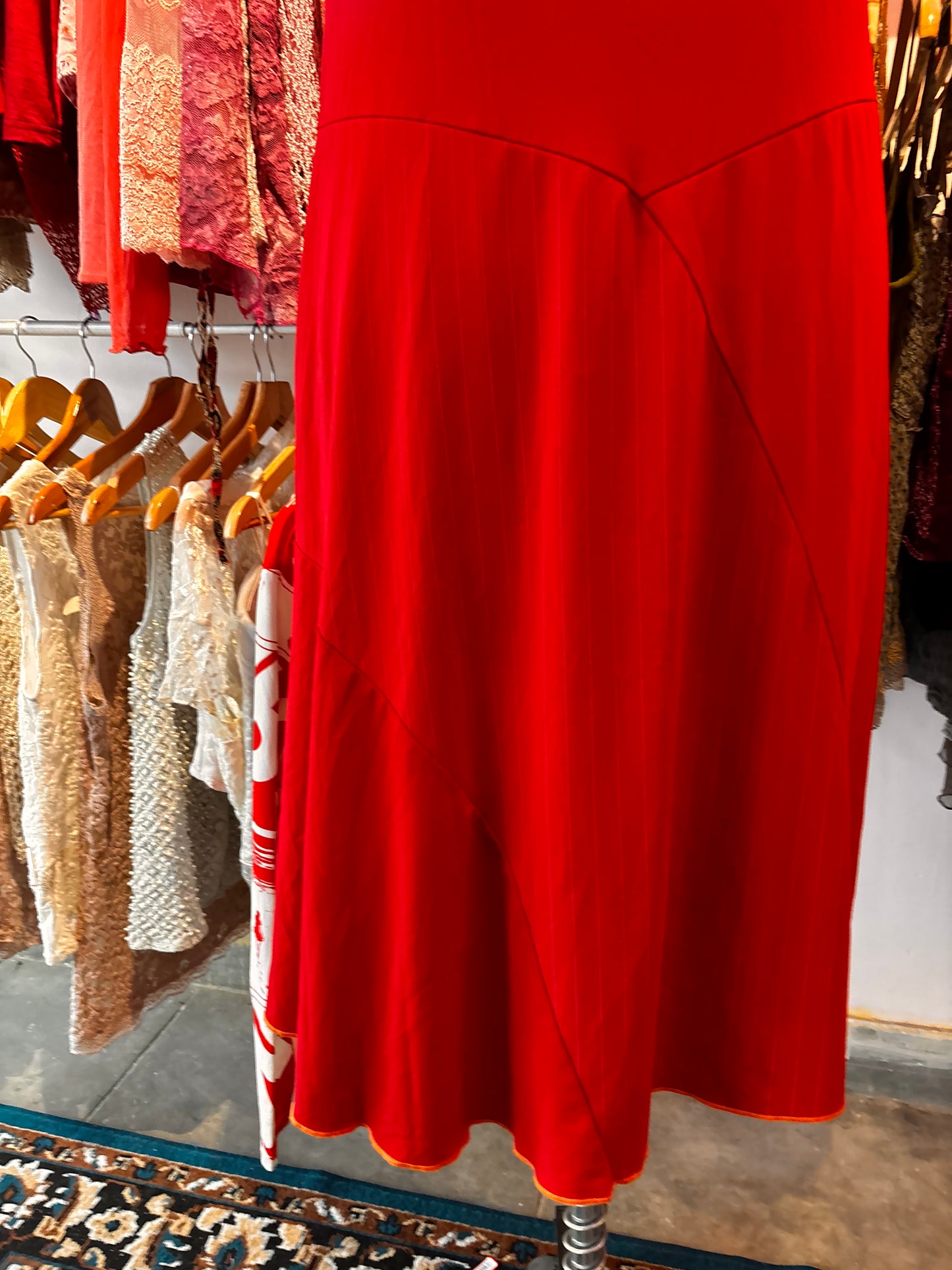 Red vintage dress