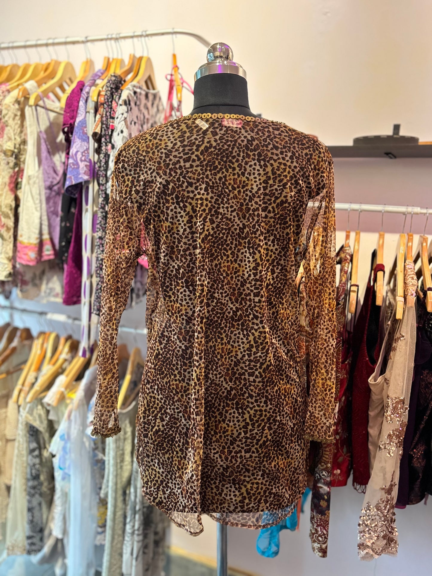 Cat sequins top