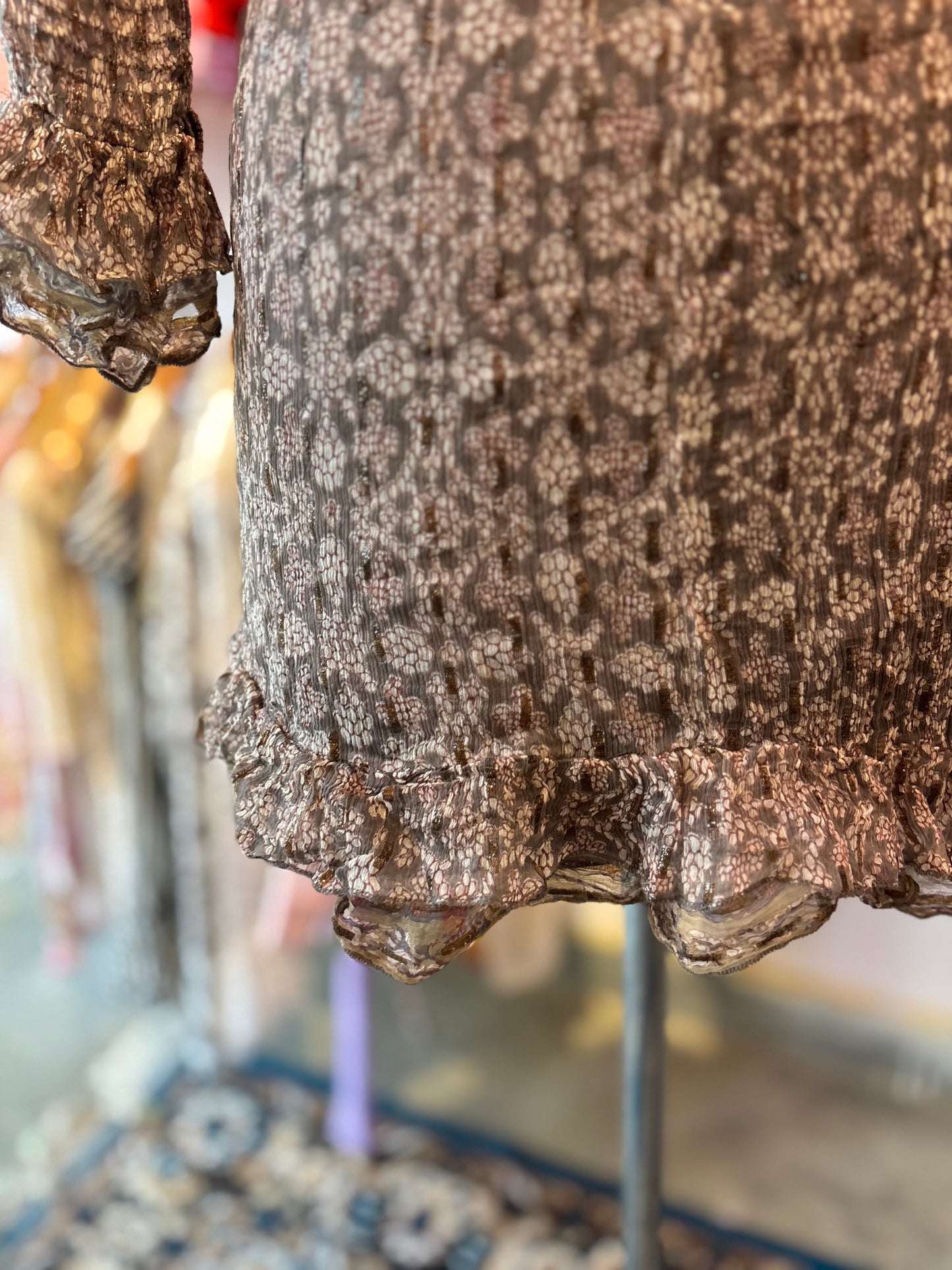 The vintage silk dress!