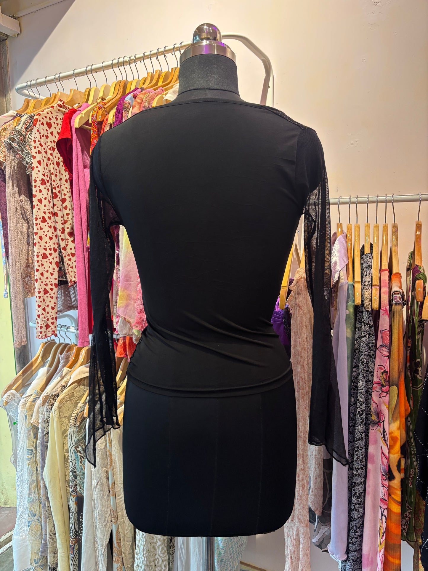 Cowl neck celestial top