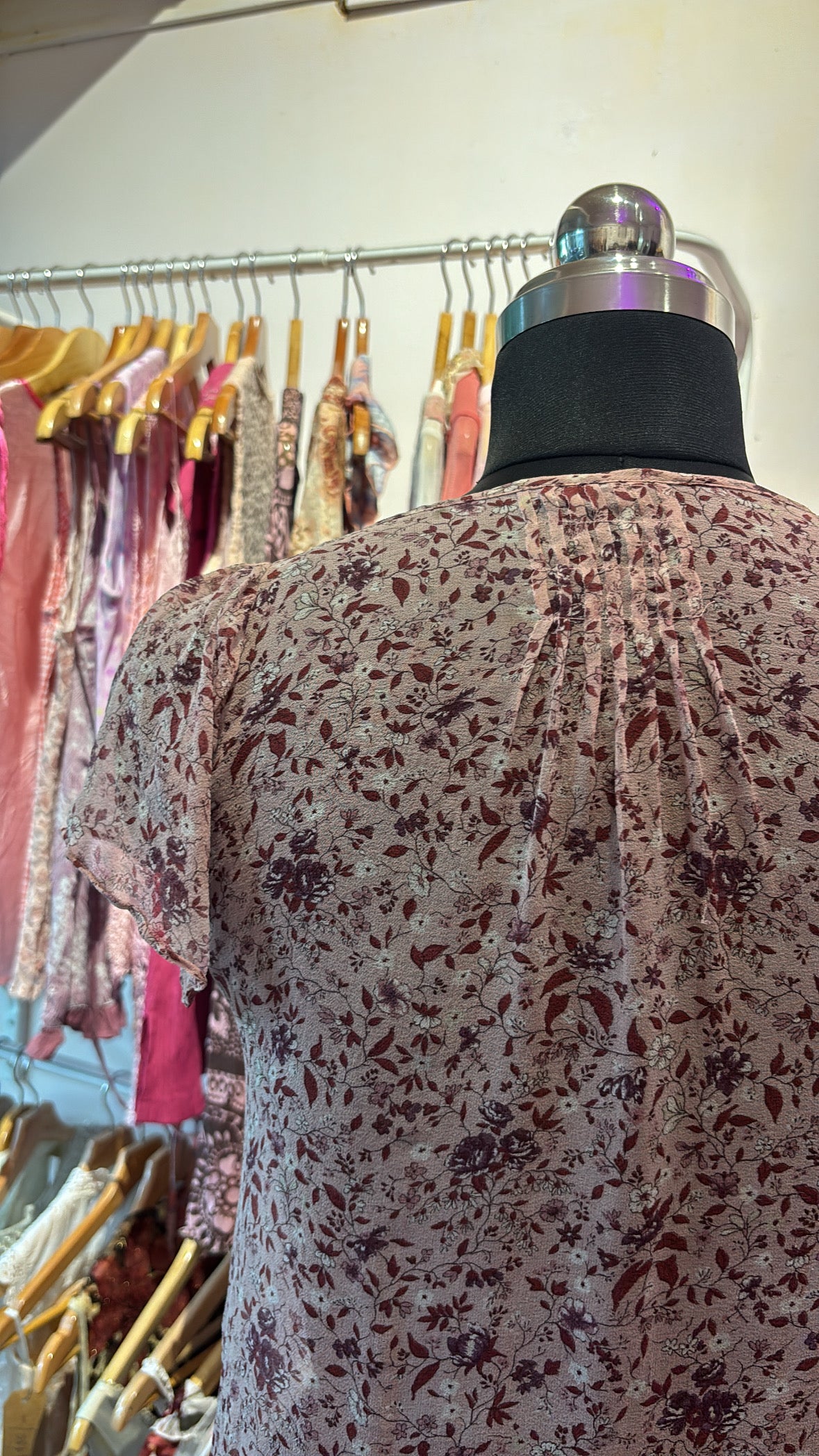Massimo Dutti floral silk blouse