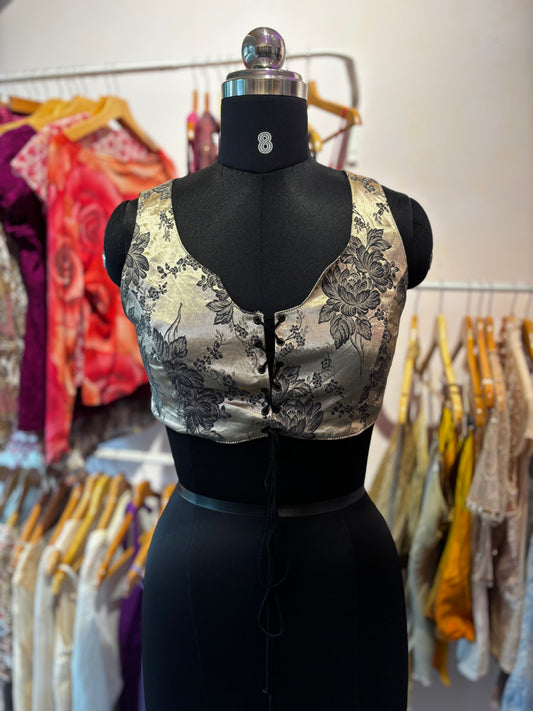Jacquard vintage top