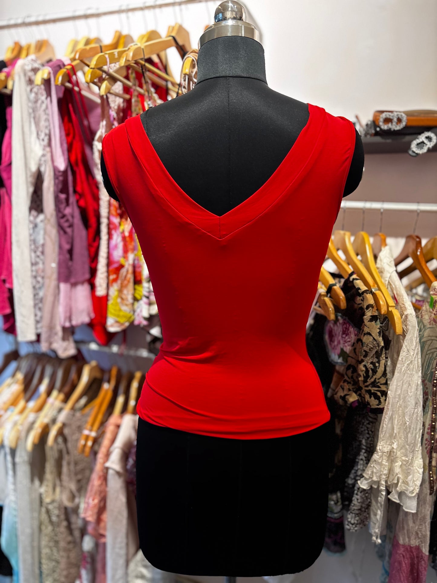 Red retro top