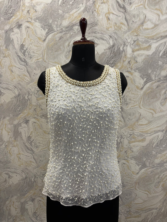 Diana pearl top