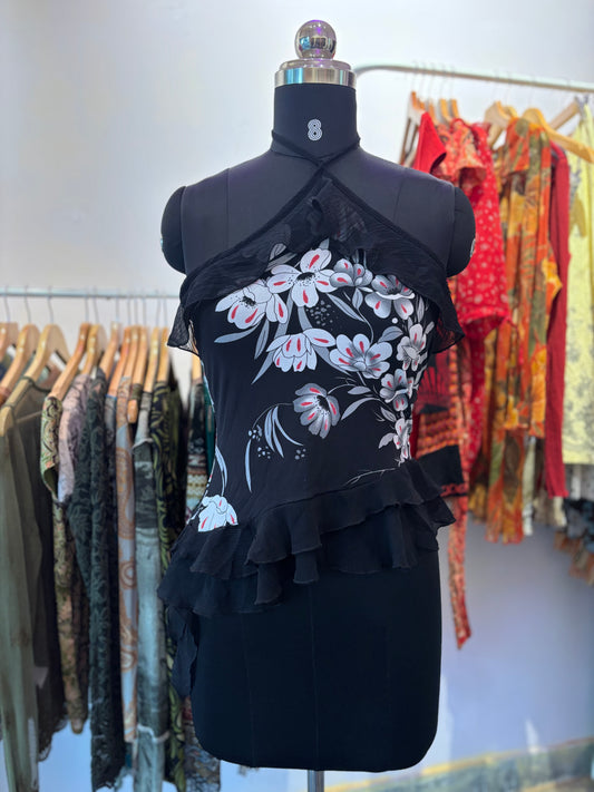 Floral halter neck beauty