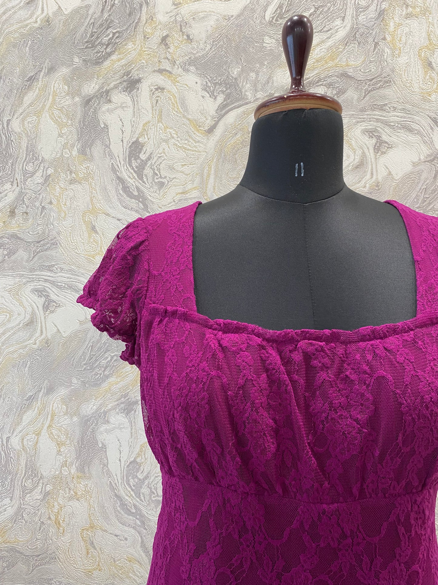 Purple lacy top