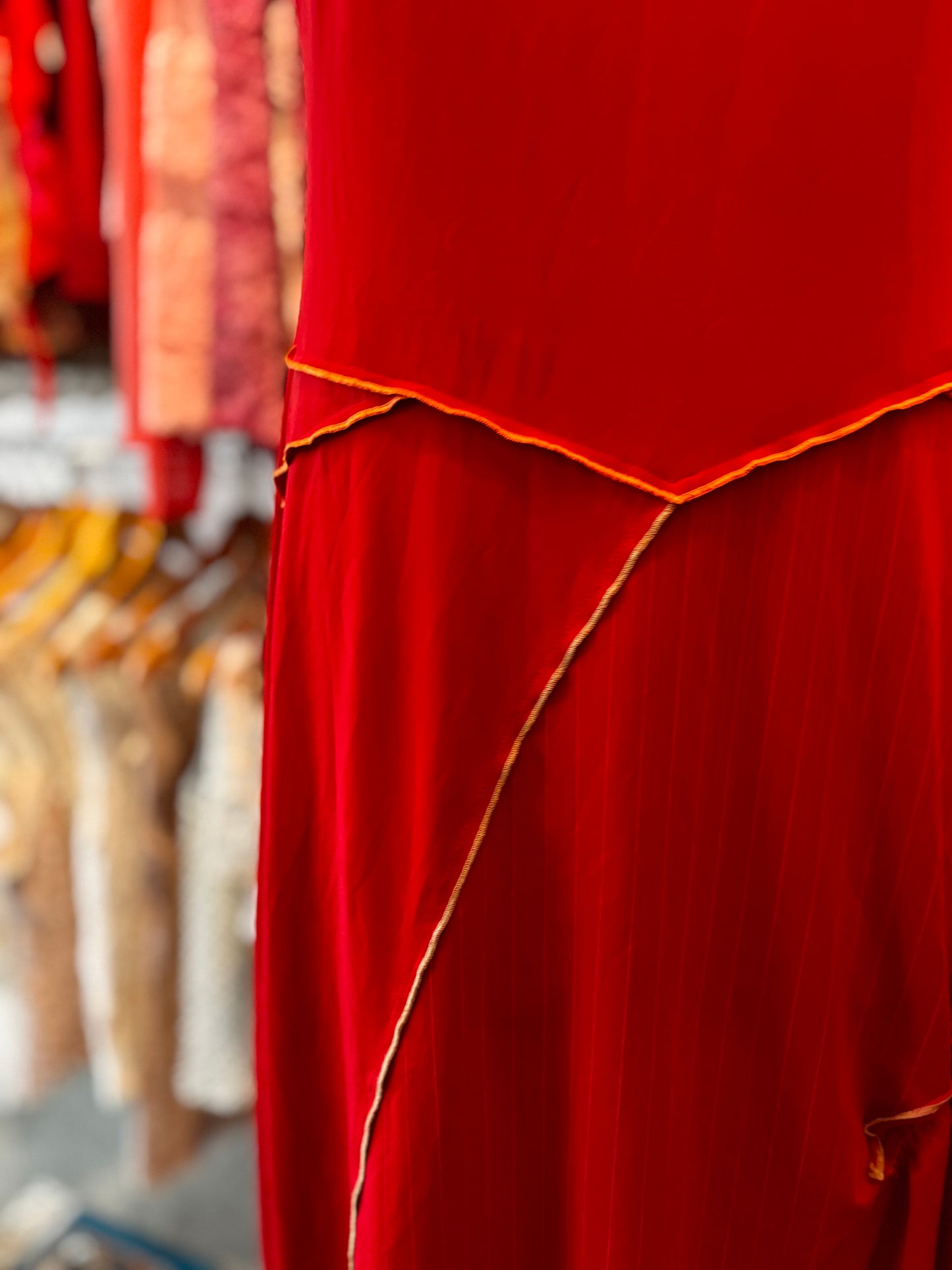 Red vintage dress