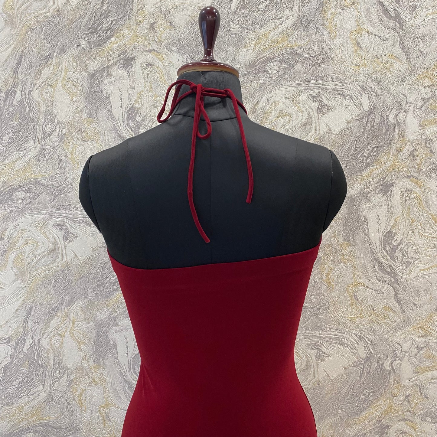 Vintage red halter neck