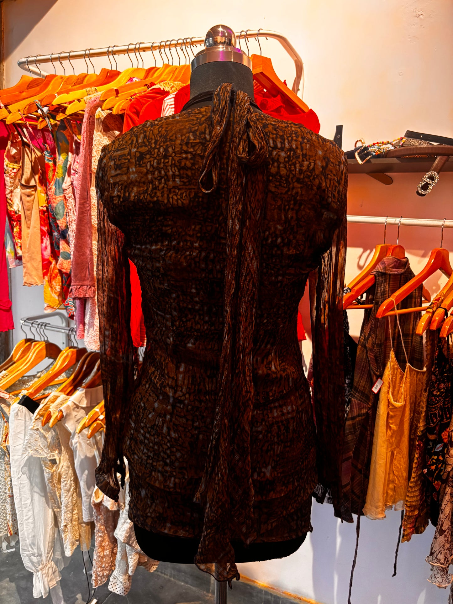 Vintage brown short dress