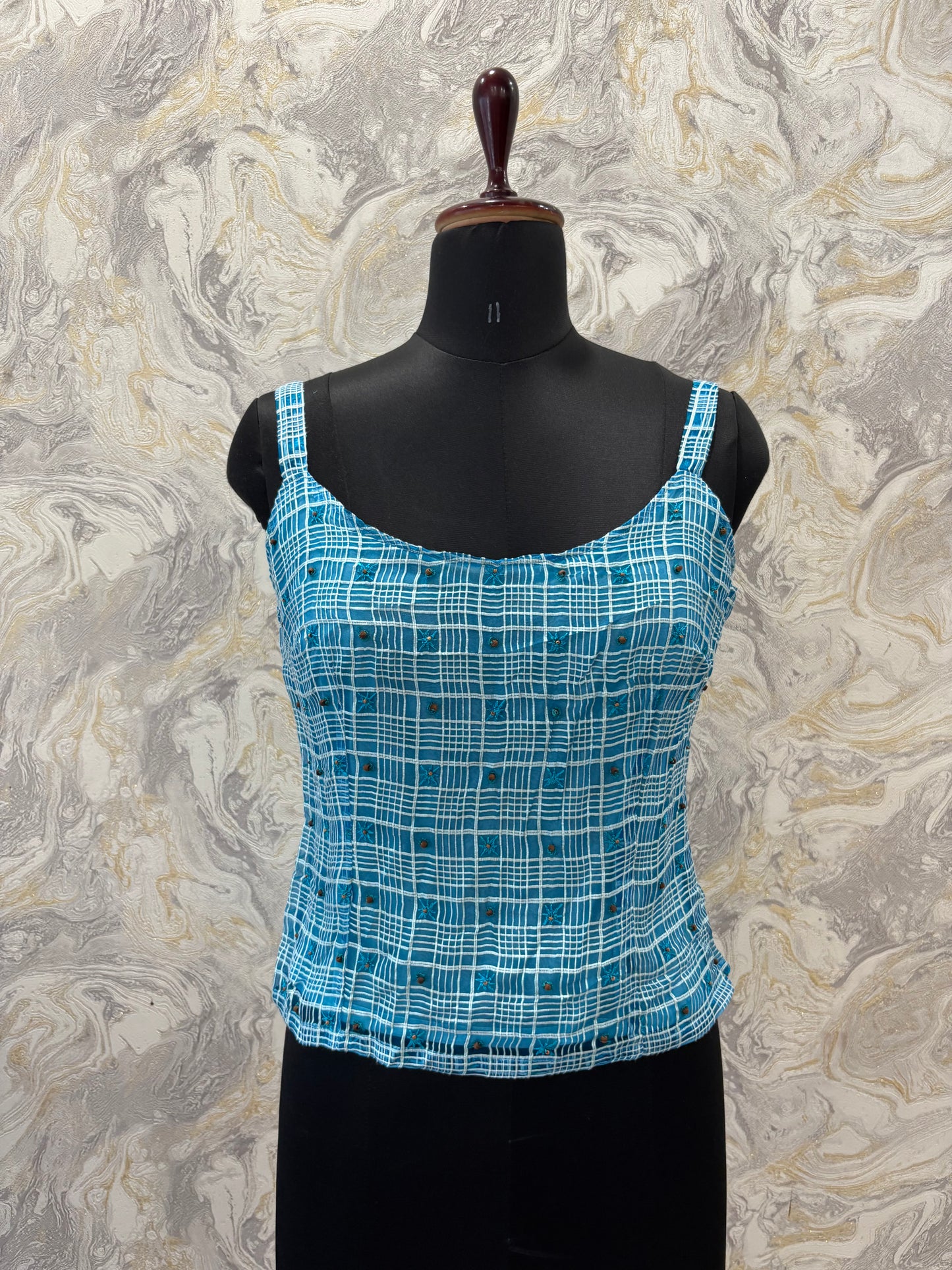 Blue starry top