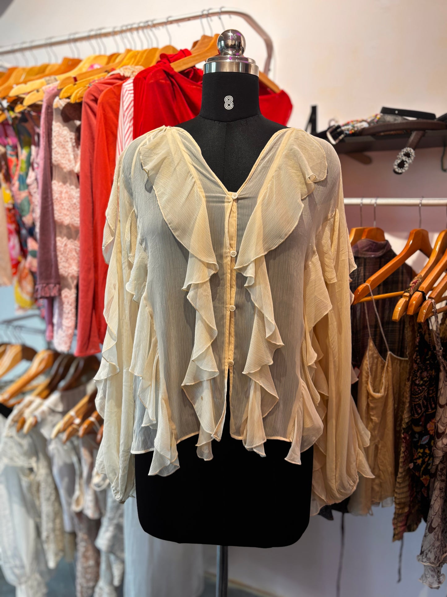 Ruffle angel top