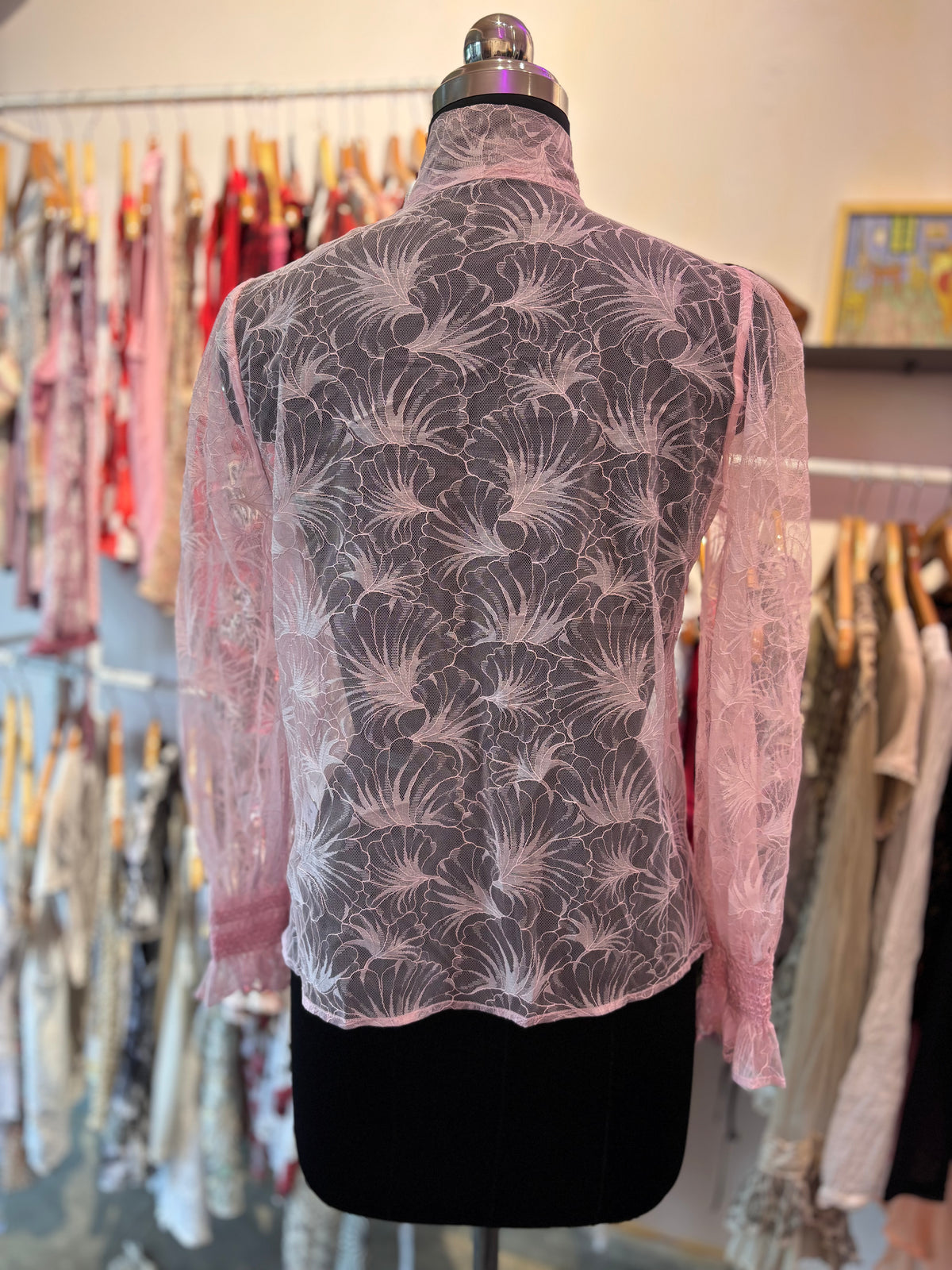 60’s lace bow top