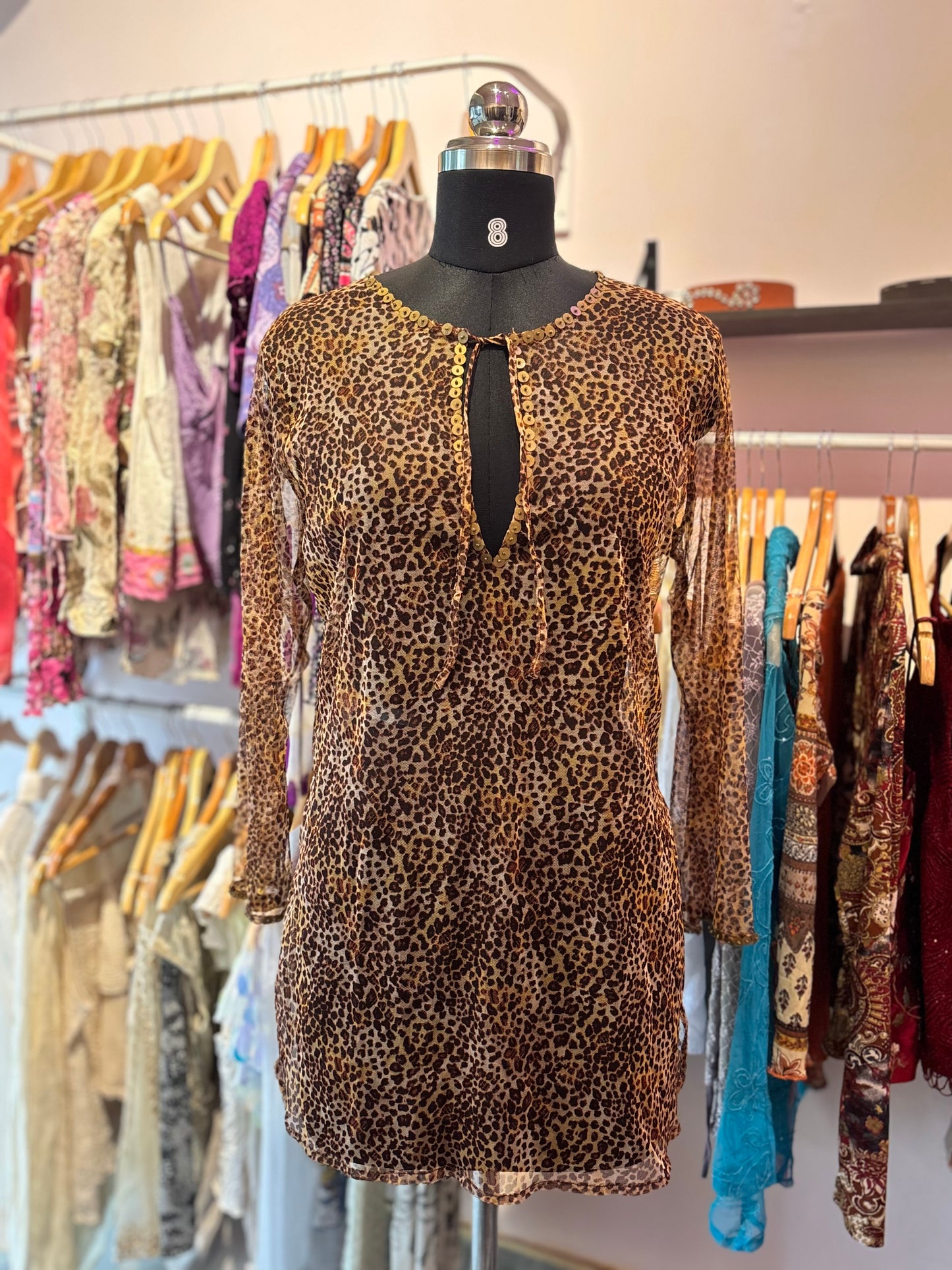 Cat sequins top