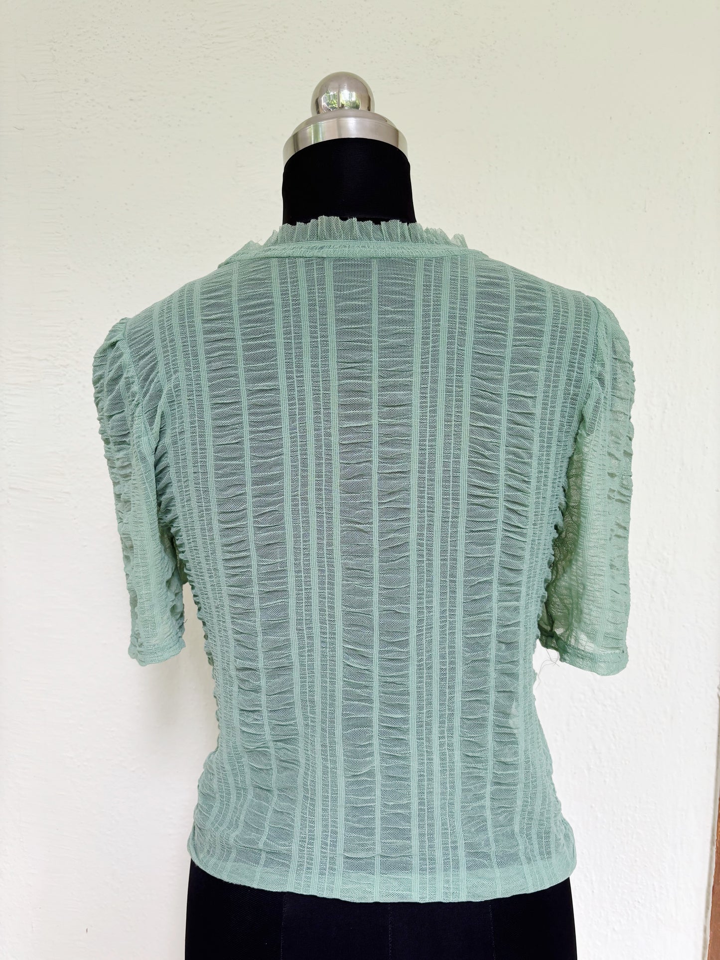 Mint textured top