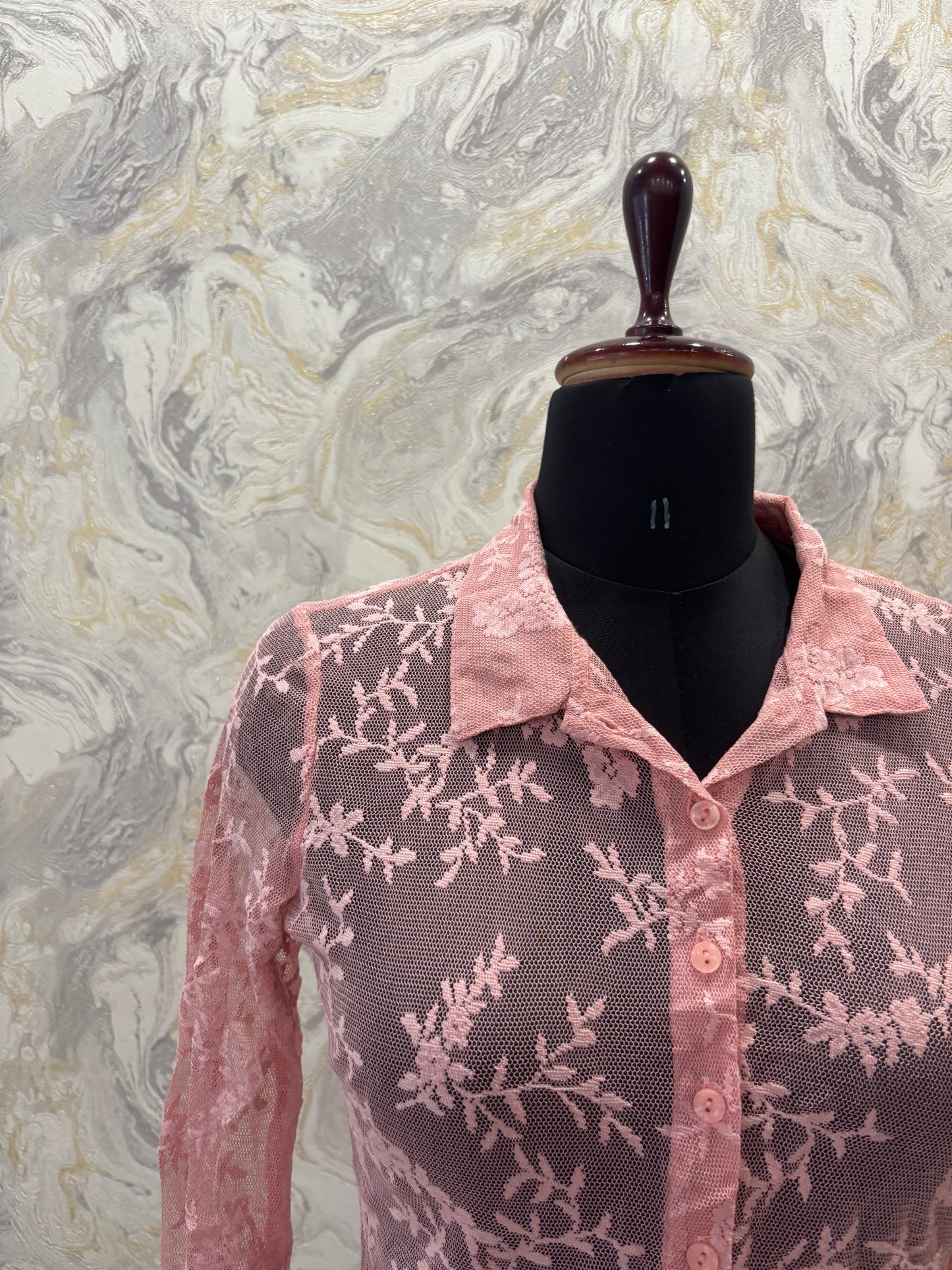 Pink lacy shirt