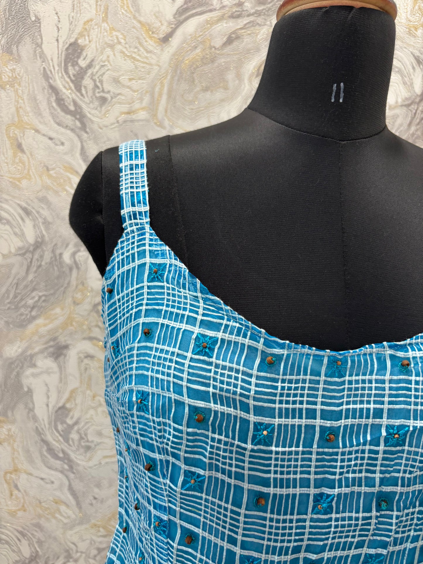 Blue starry top