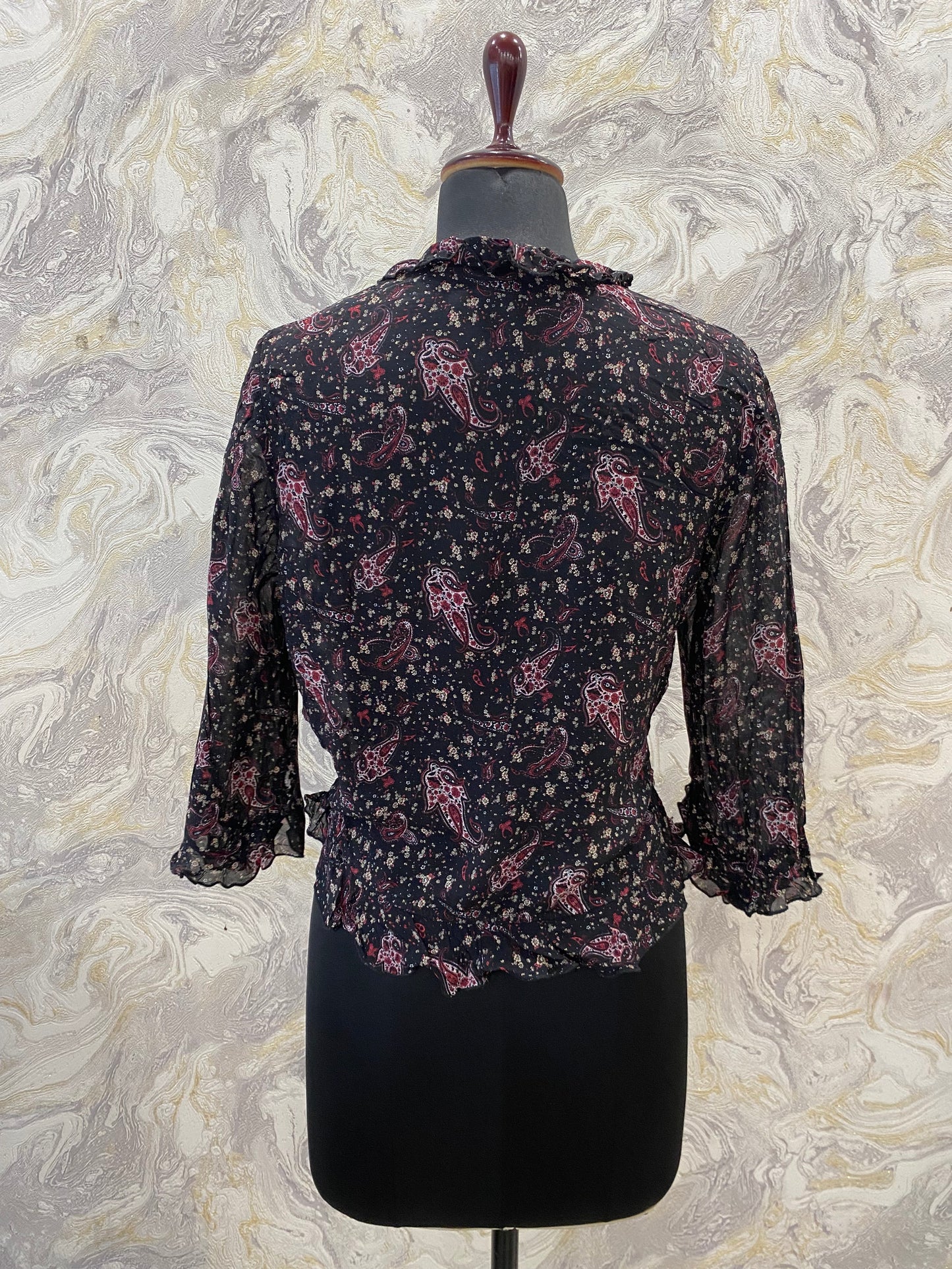 Paisley overlapping top