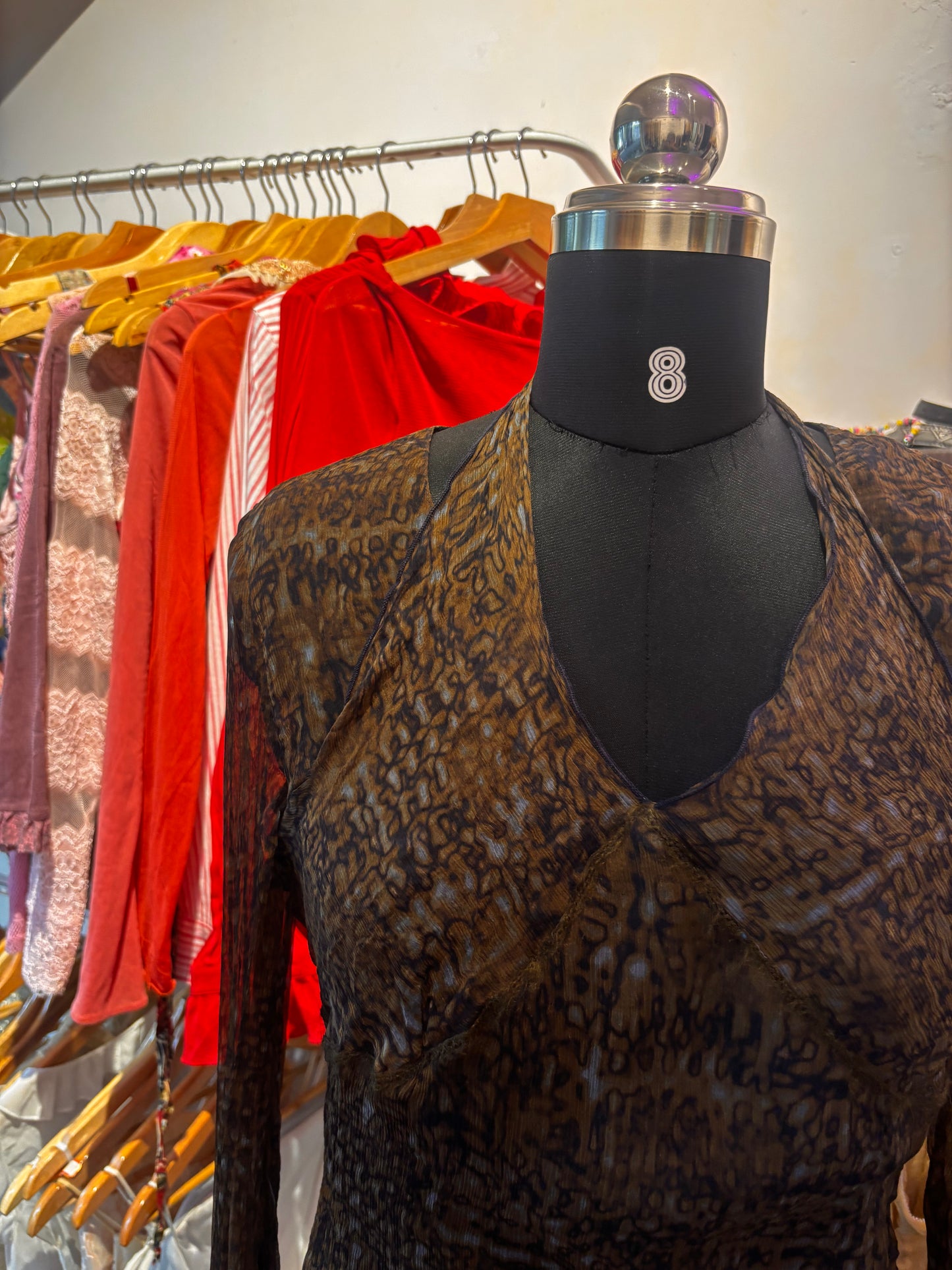 Vintage brown short dress