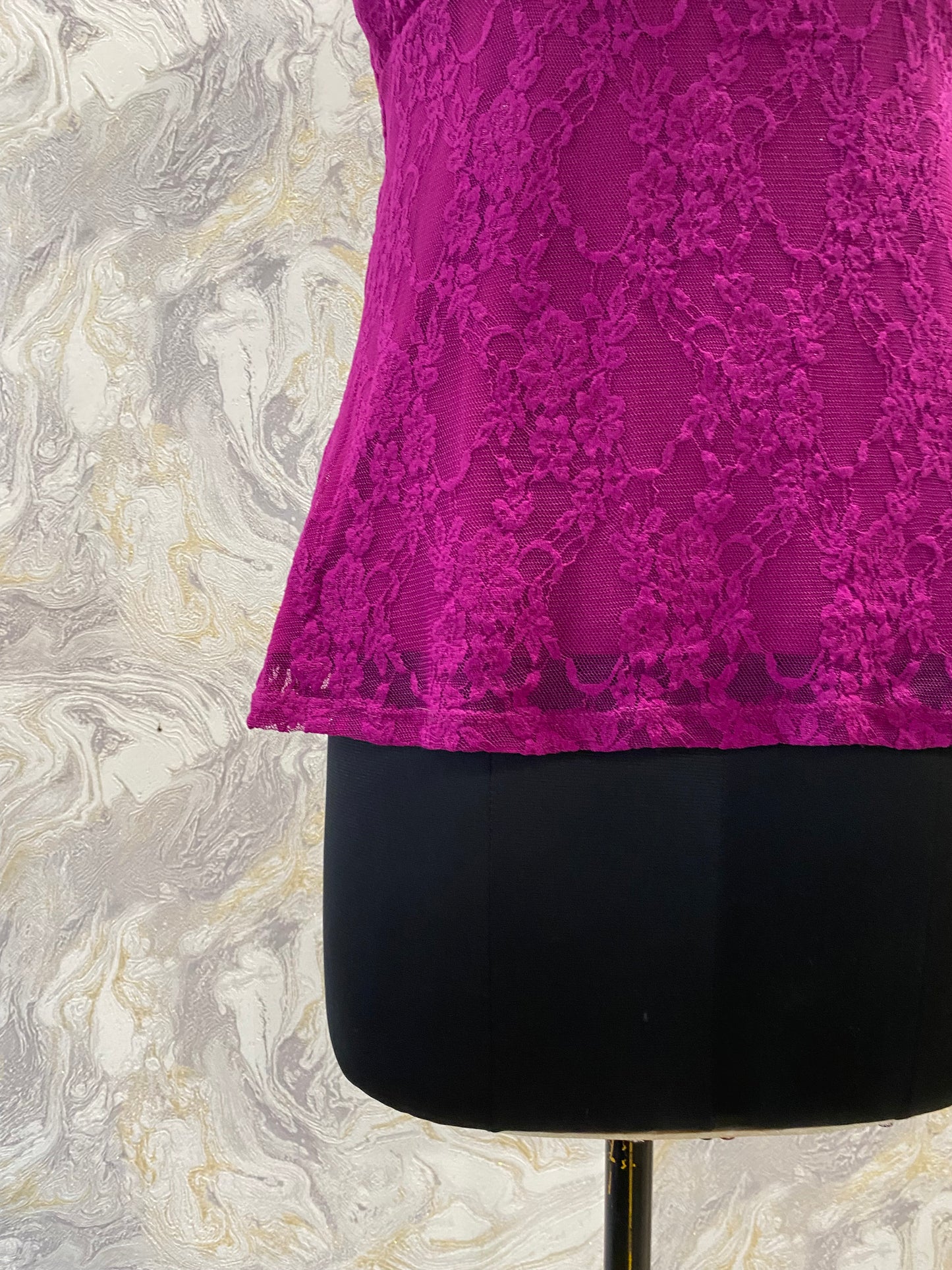 Purple lacy top