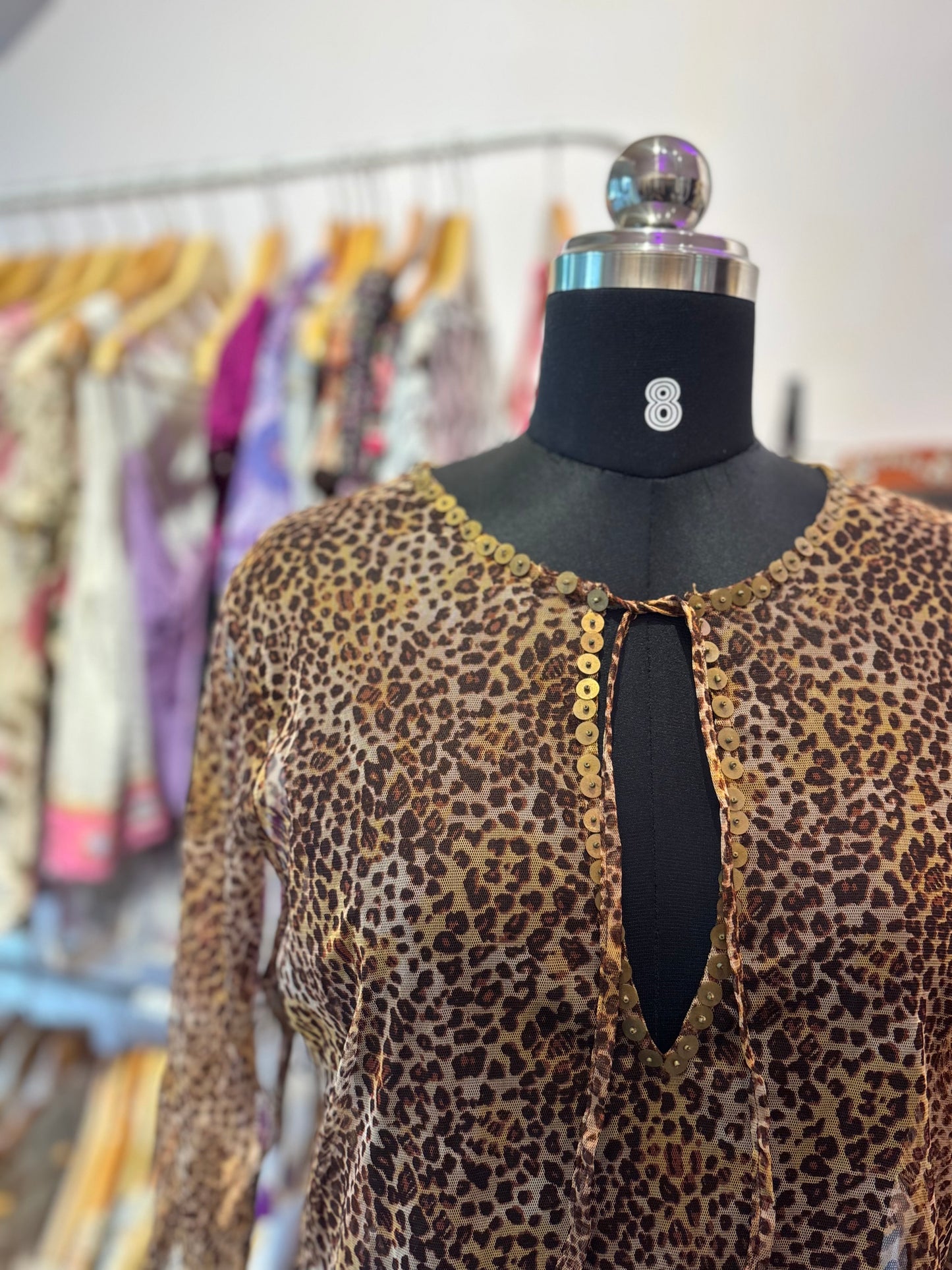 Cat sequins top