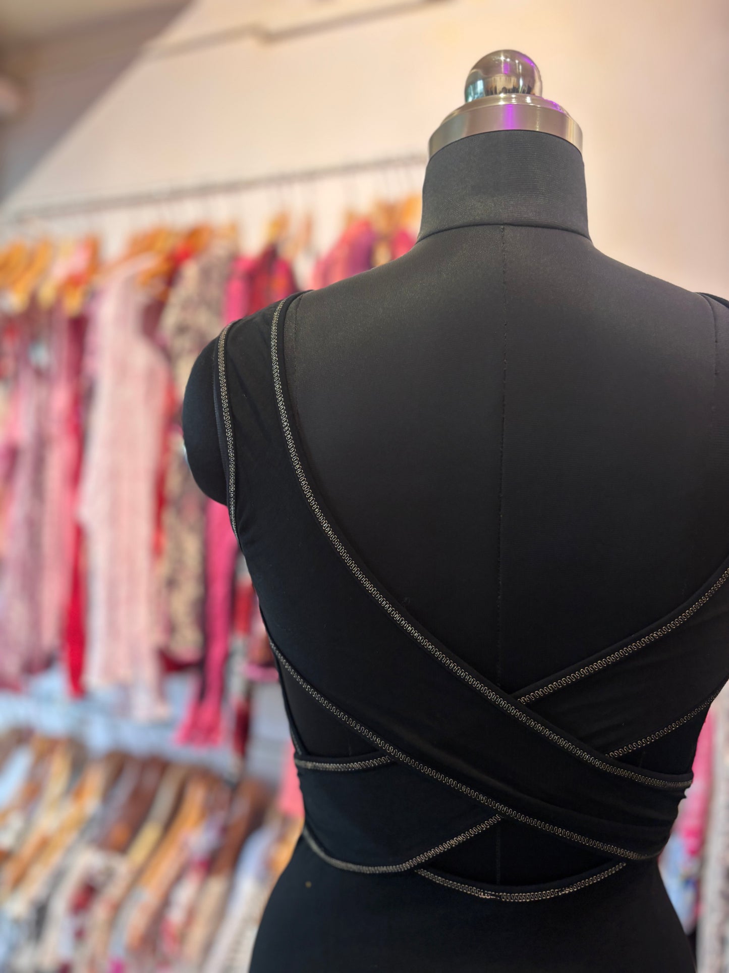 Whimsical criss cross back top