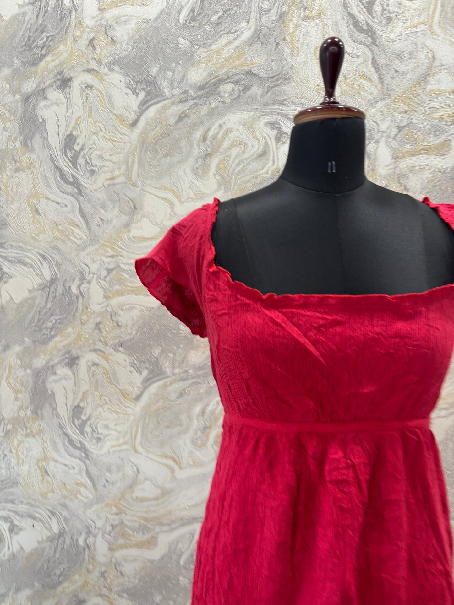 Cherry milkmaid dress