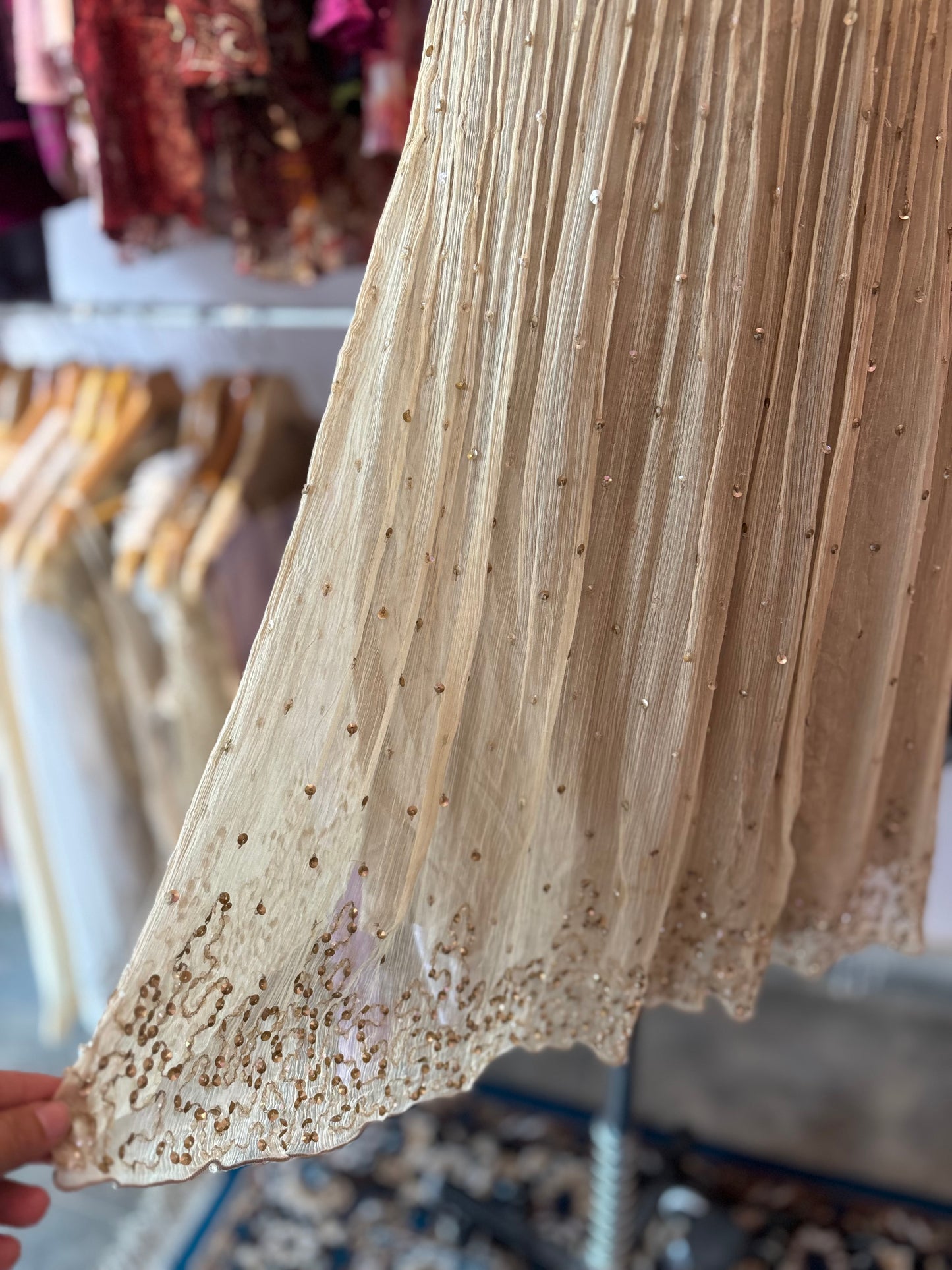 Celestial silk dress