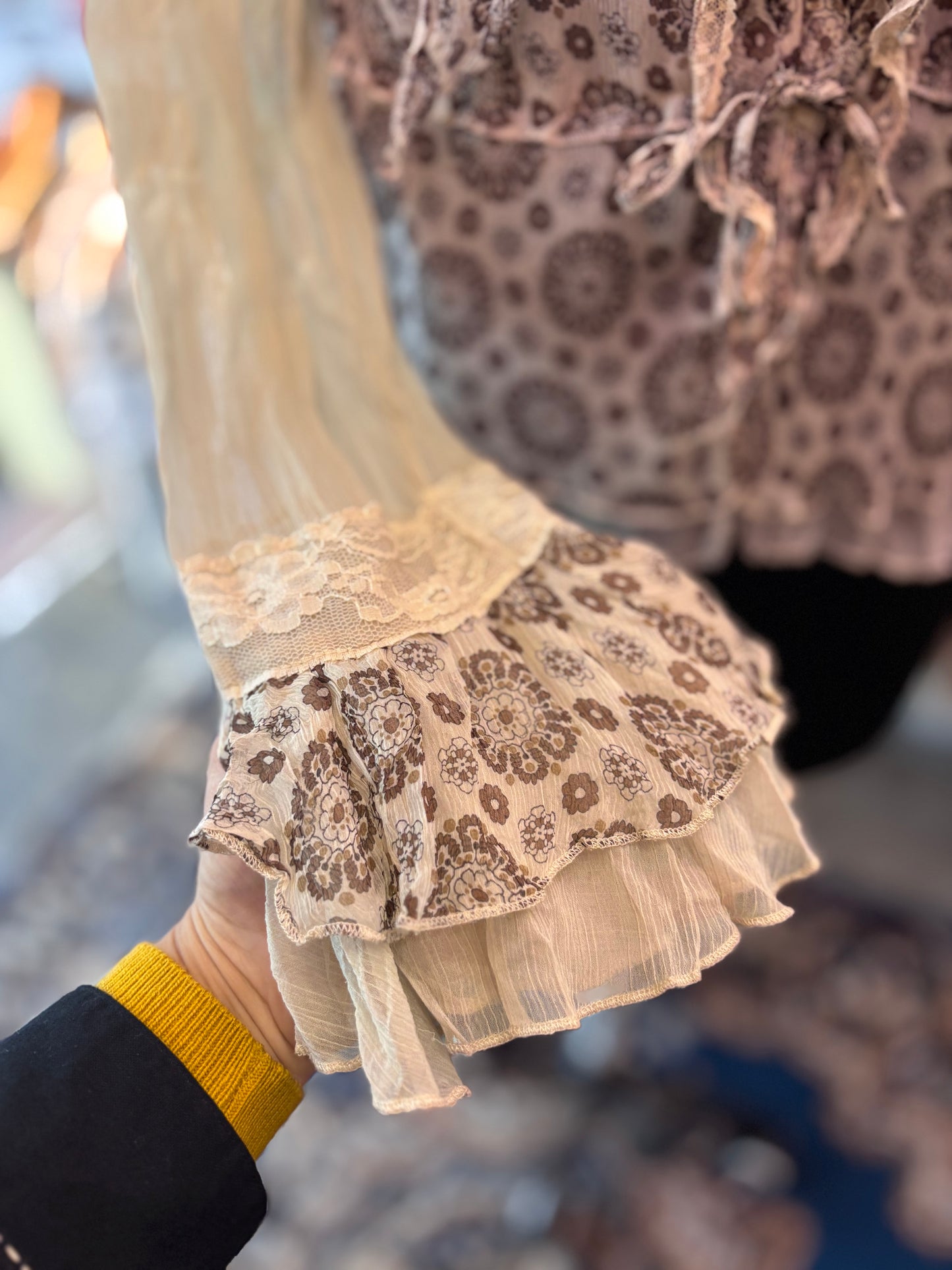 Victorian era 100 percent silk top
