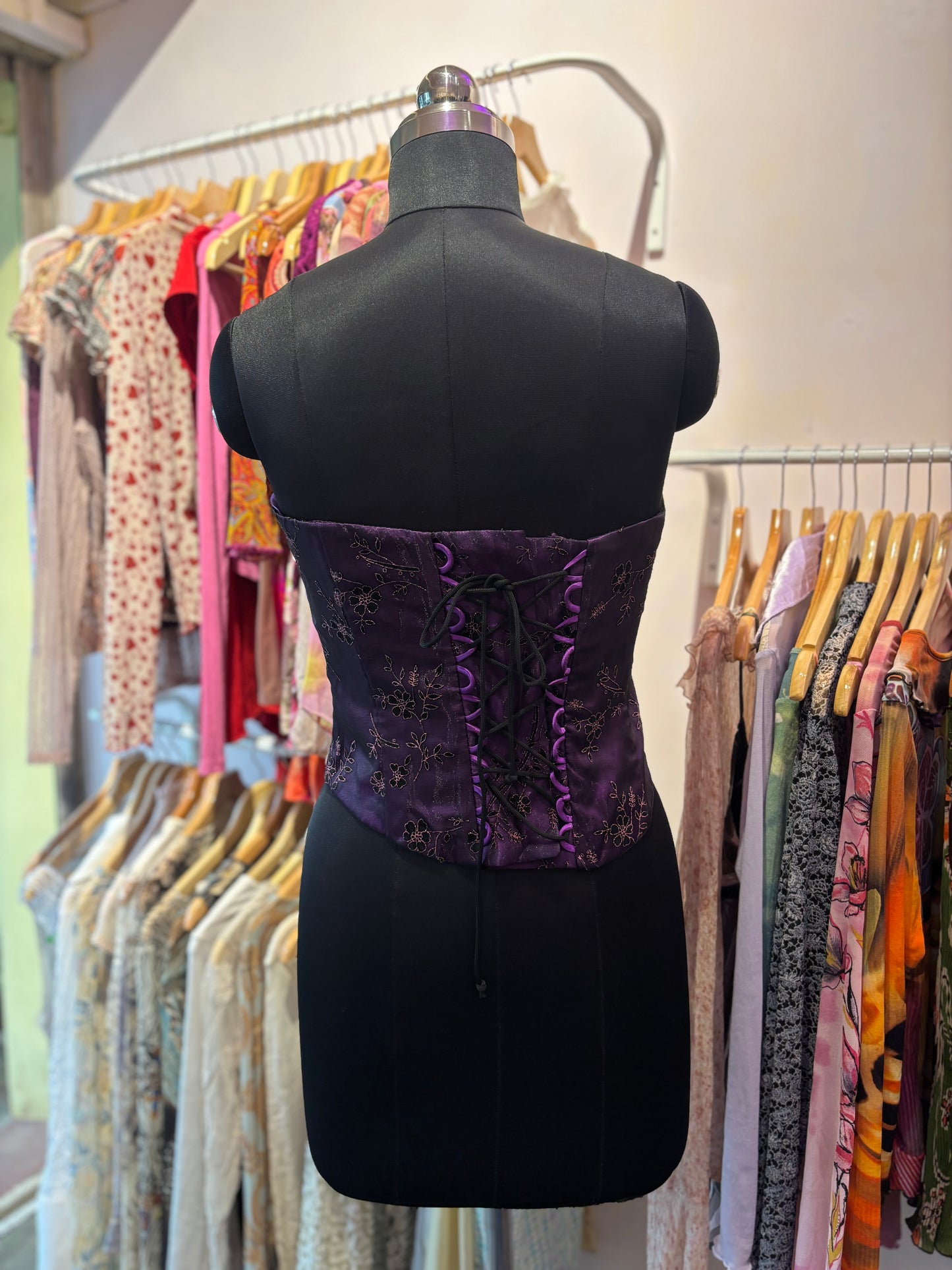 Celestial purple corset