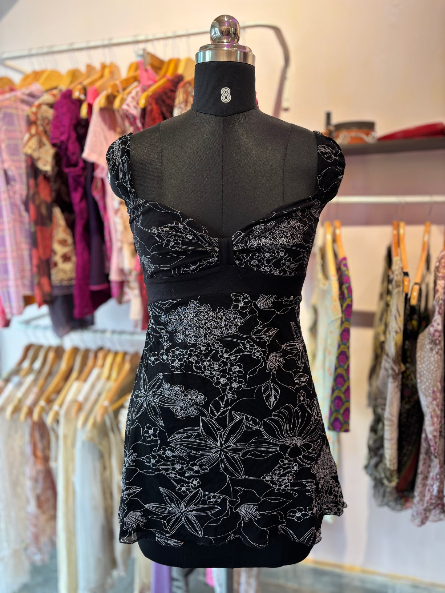 Vintage black mini dress