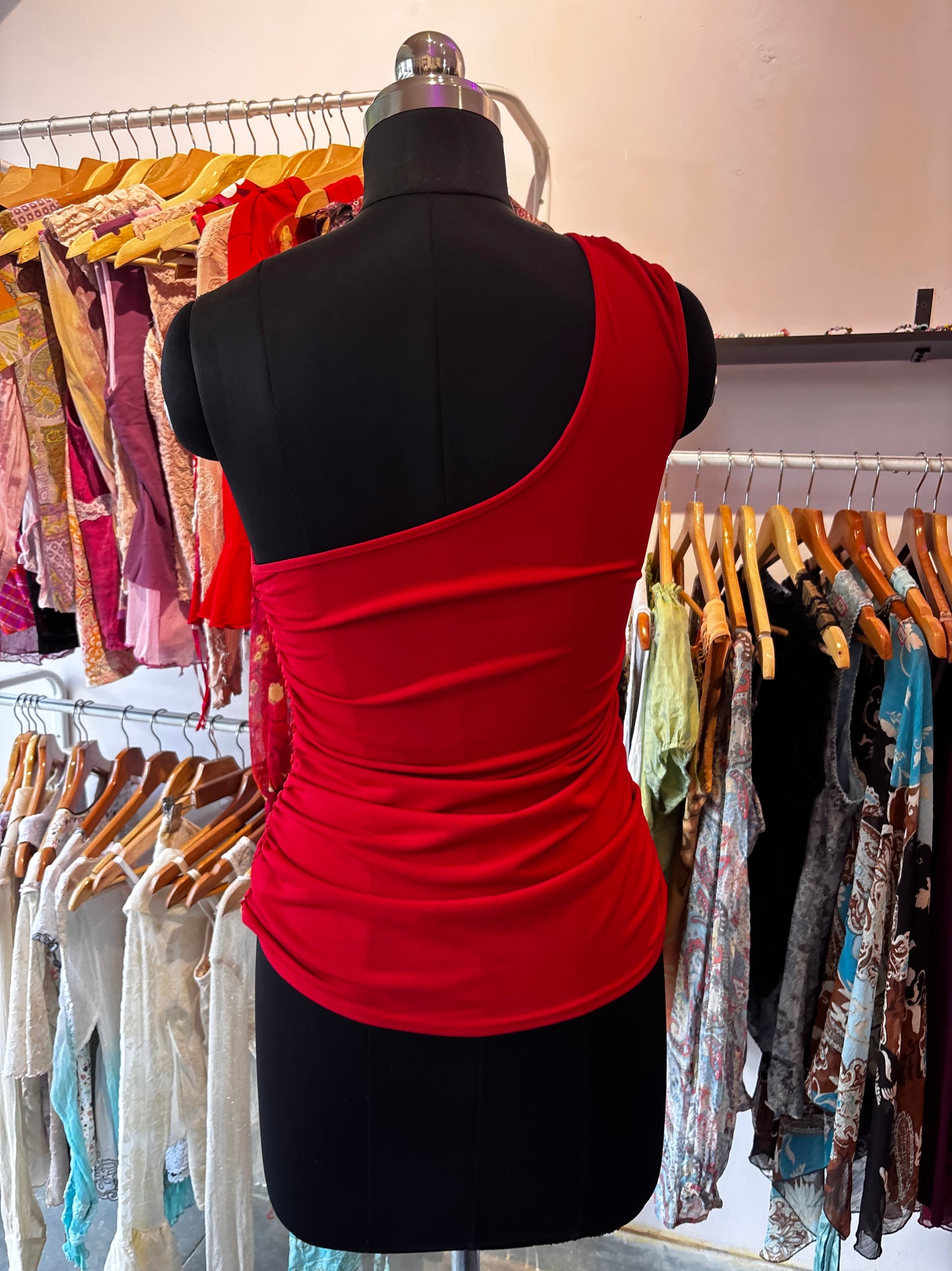 2000's one shoulder top