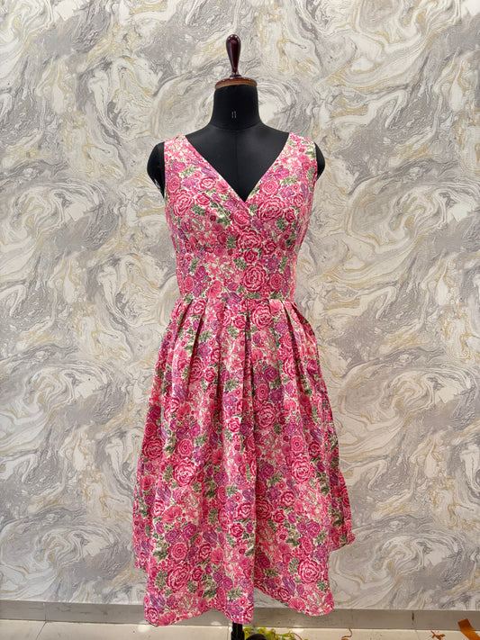 Victorian roses dress