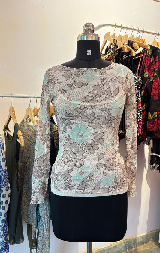 Earthy floral top