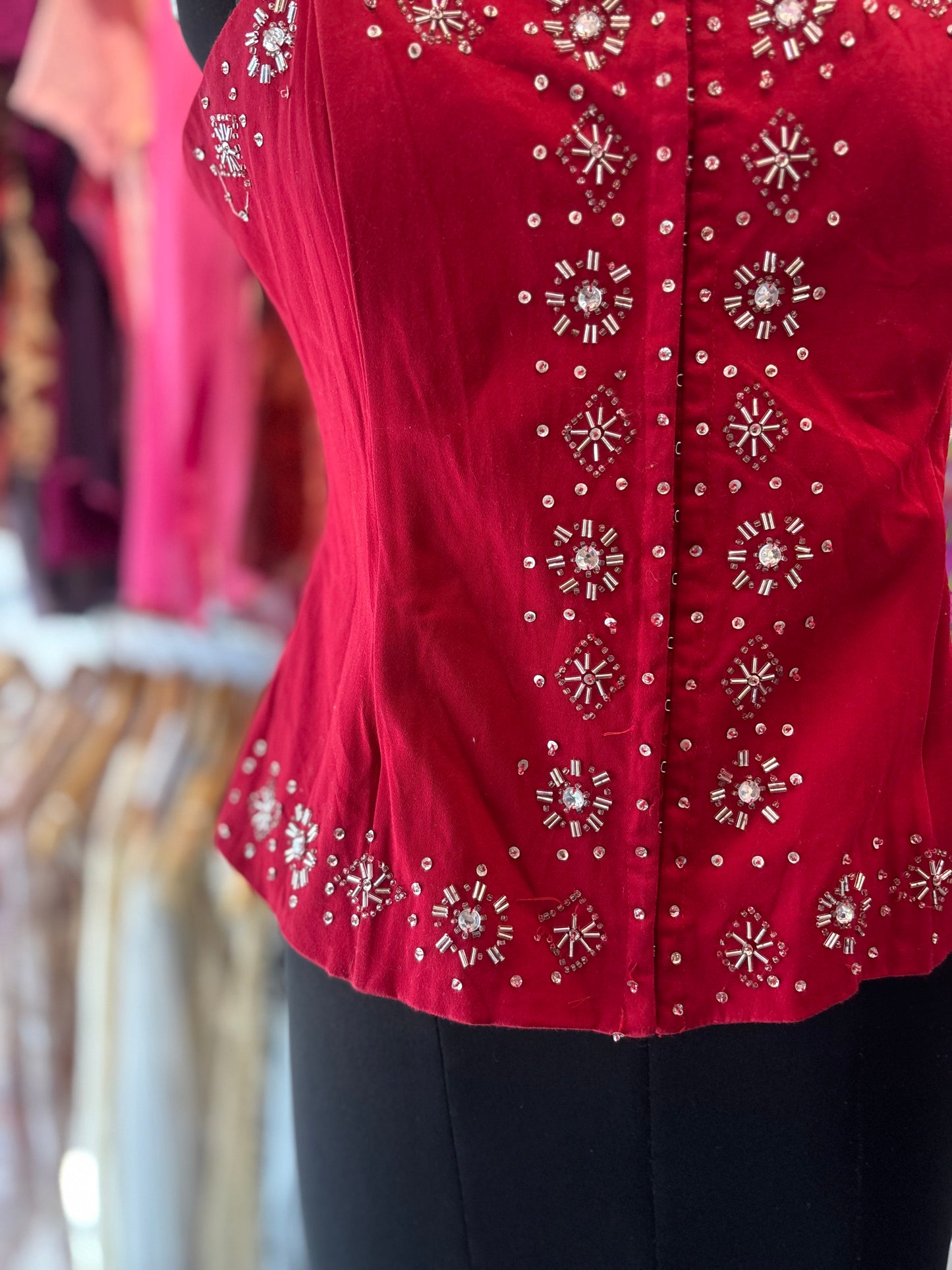 Red celestial corset