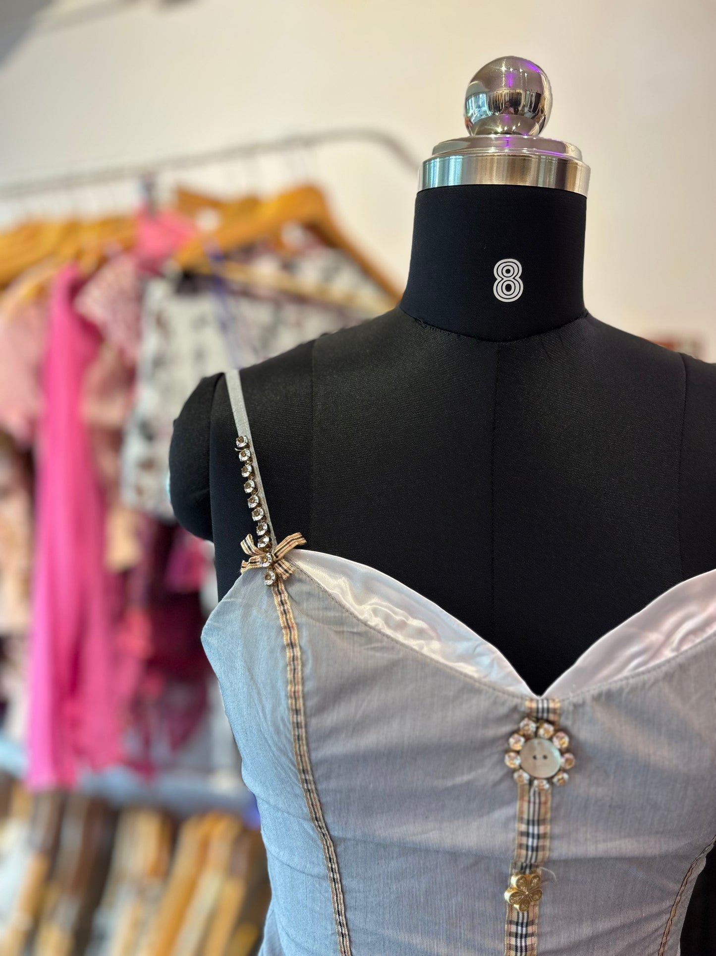 Super vintage studded corset