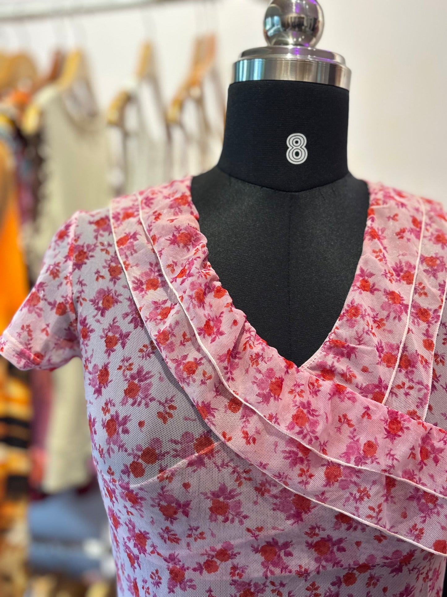 Pink floral top