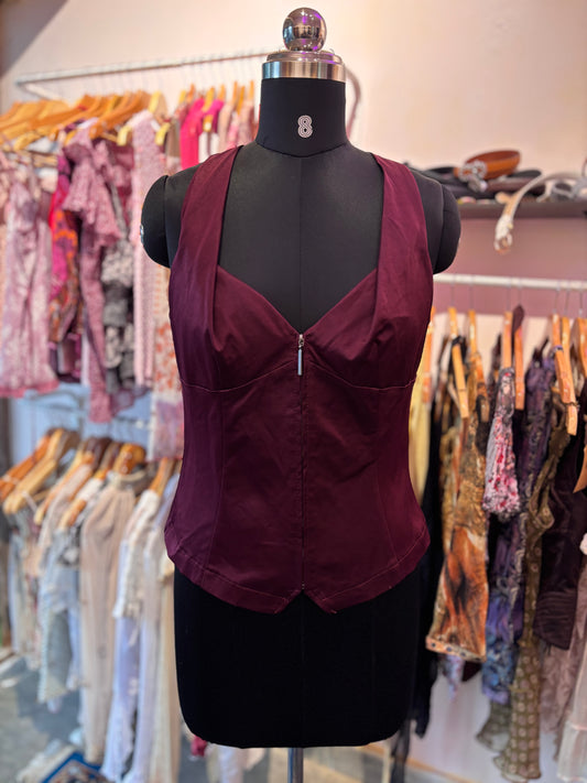 Deep purple corset