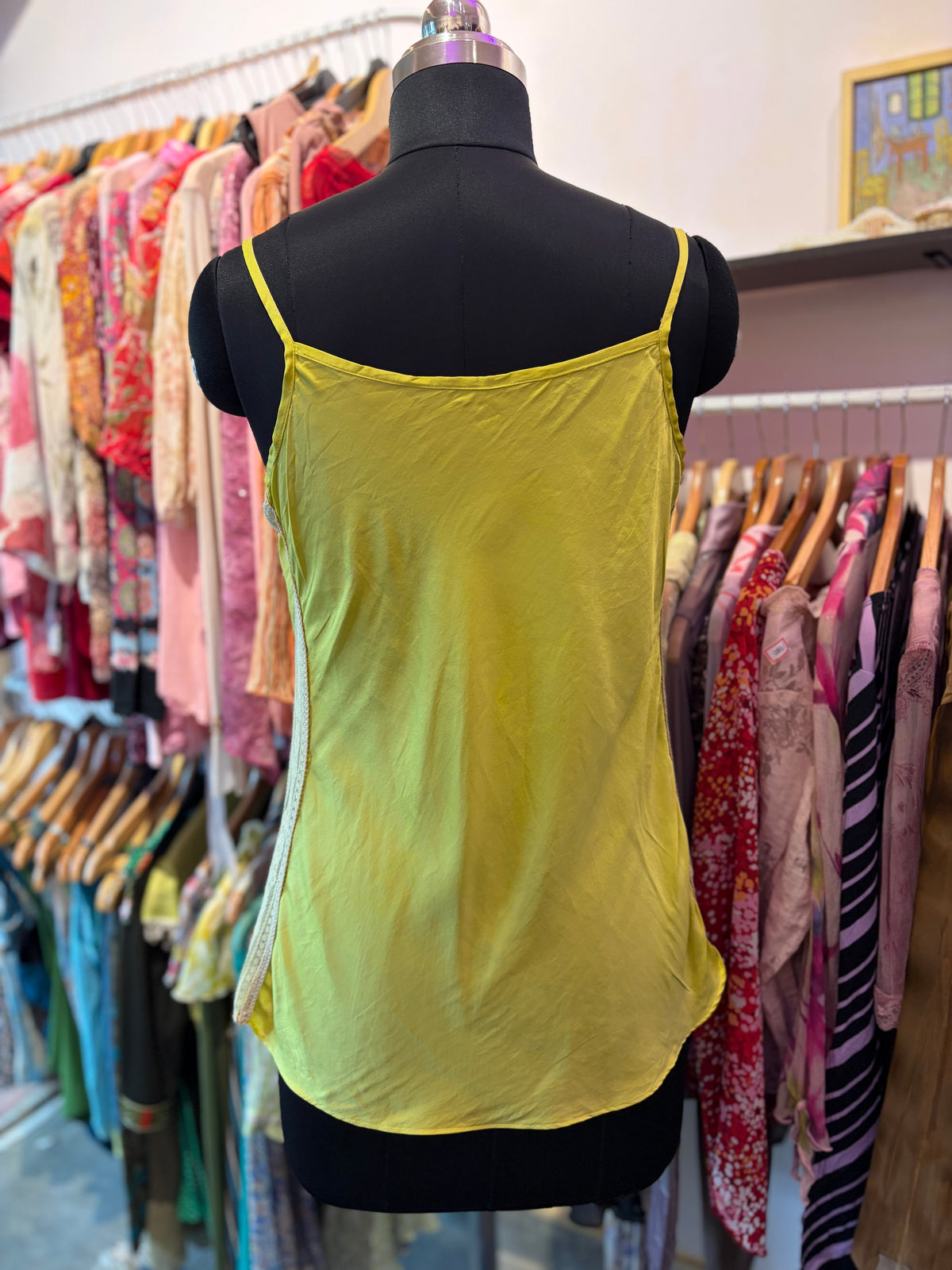 Lime lace fairycore top