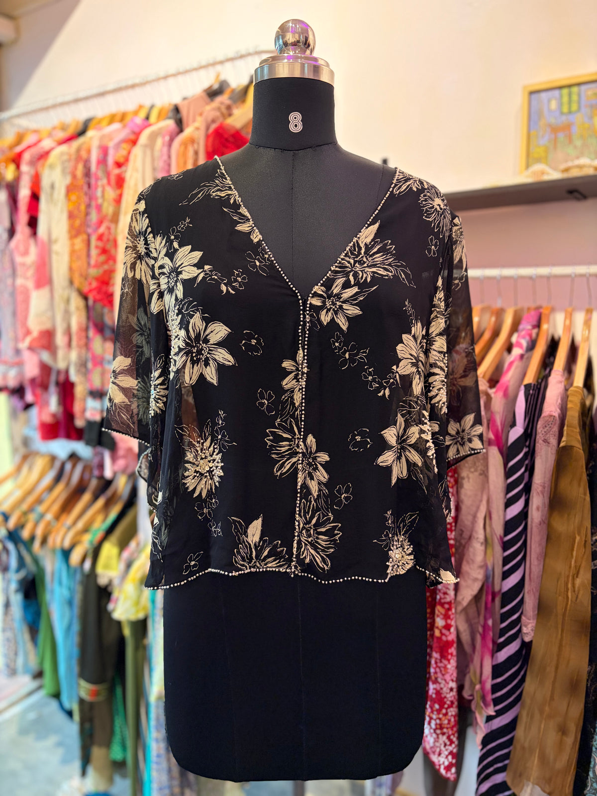 Vintage silk overwear