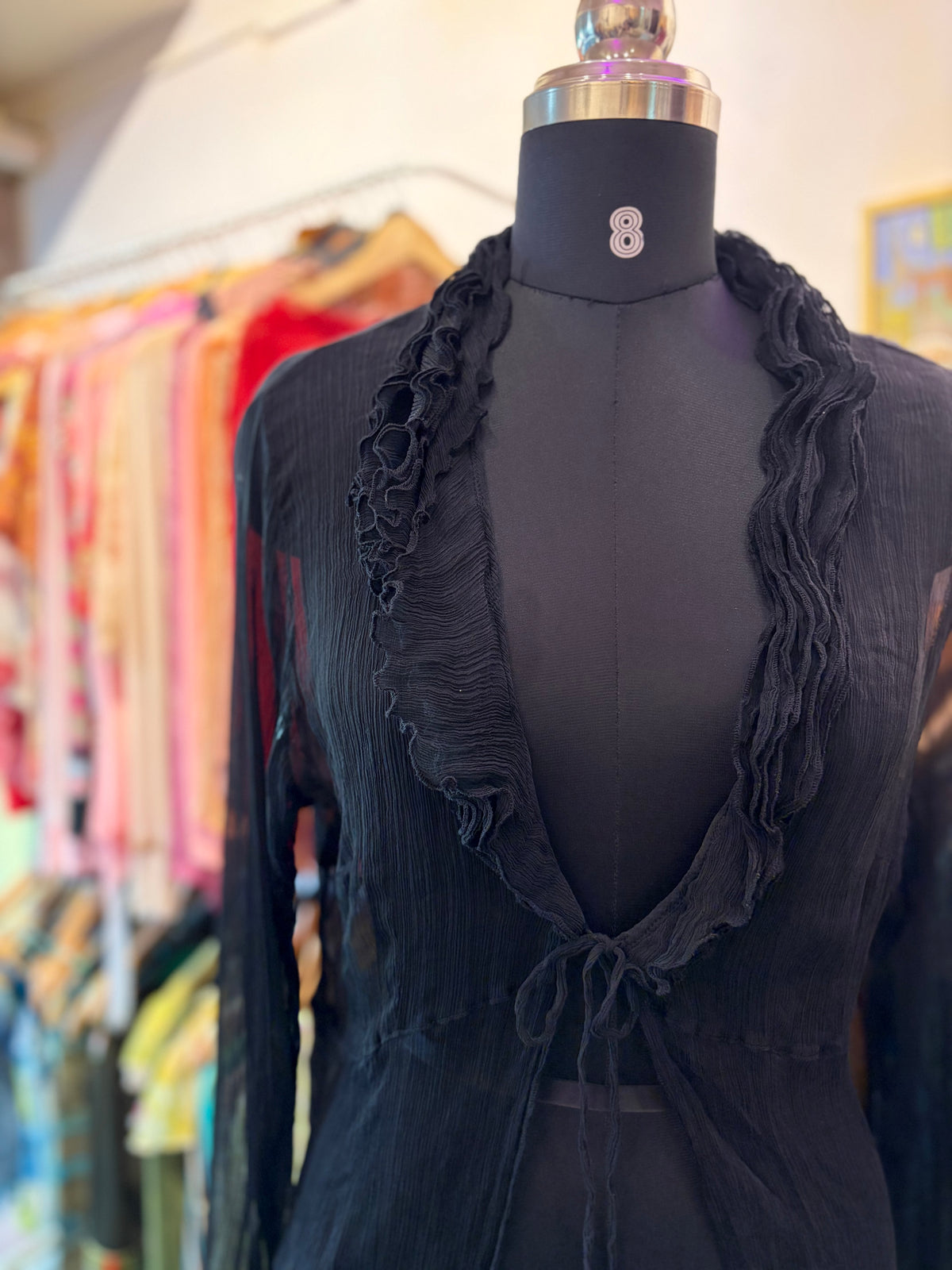 Elizabeth collar silk top