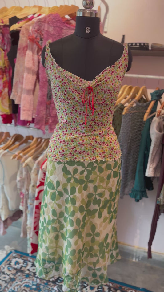Retro floral skirt