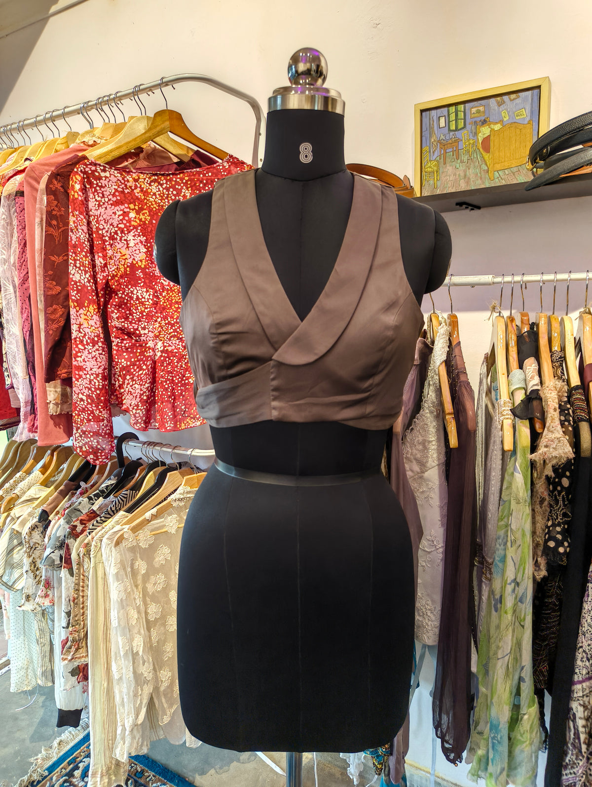 Brown wrap around