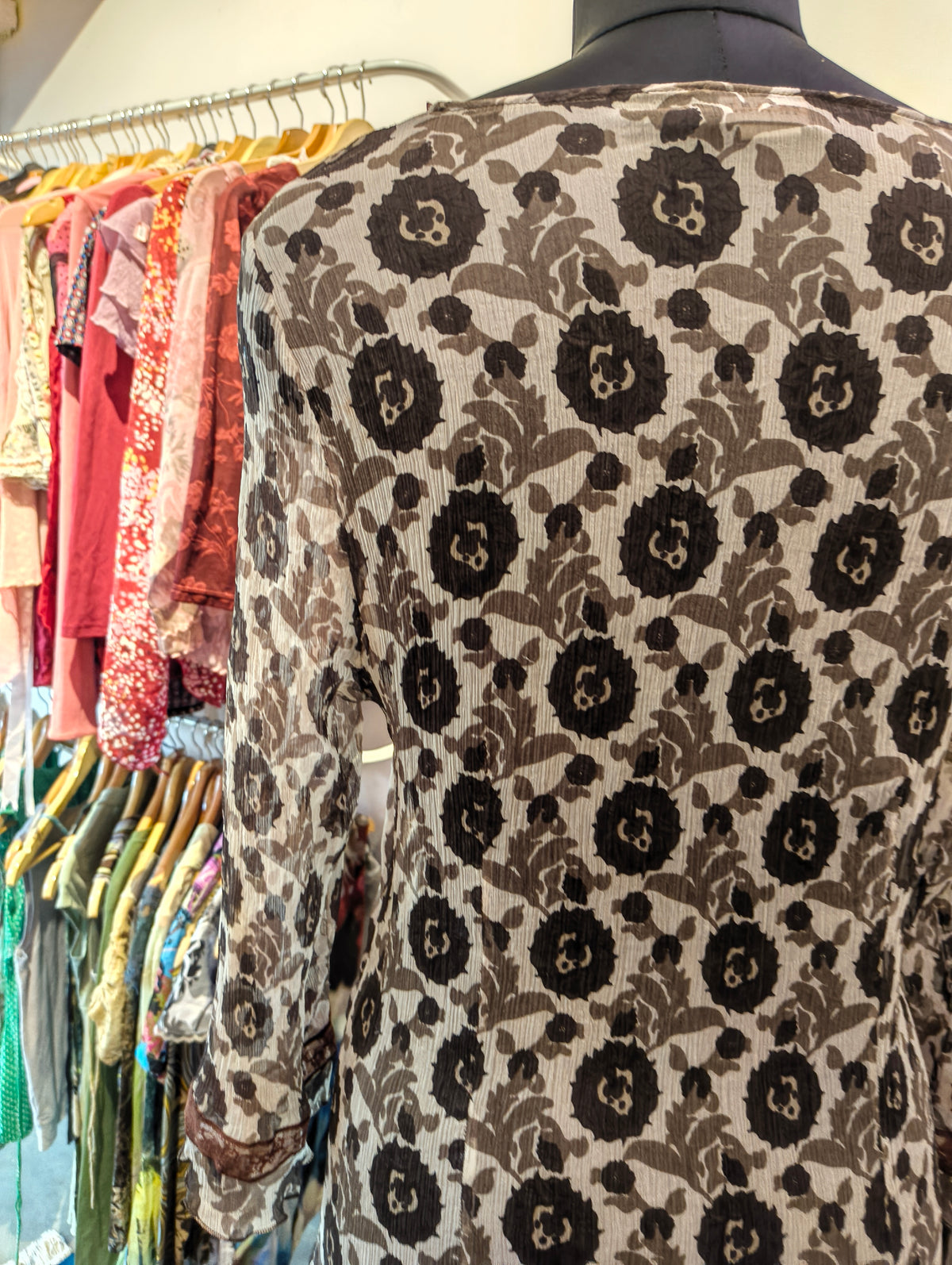Baroque inspired silk tunic