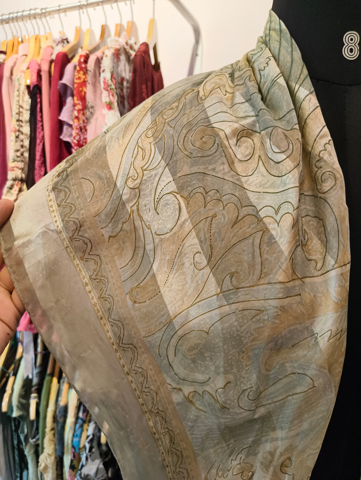 Paisely square scarf