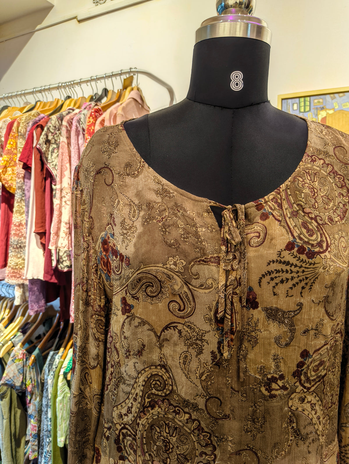 Paisley baroque top